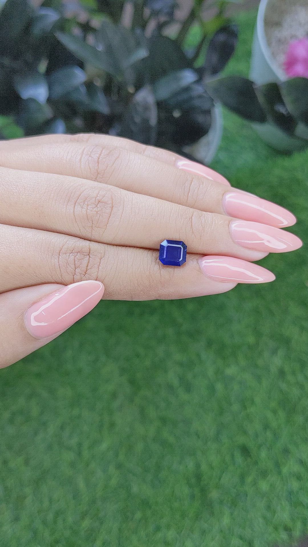 2.19 Ct. Blue Sapphire from Tanzania Size Video