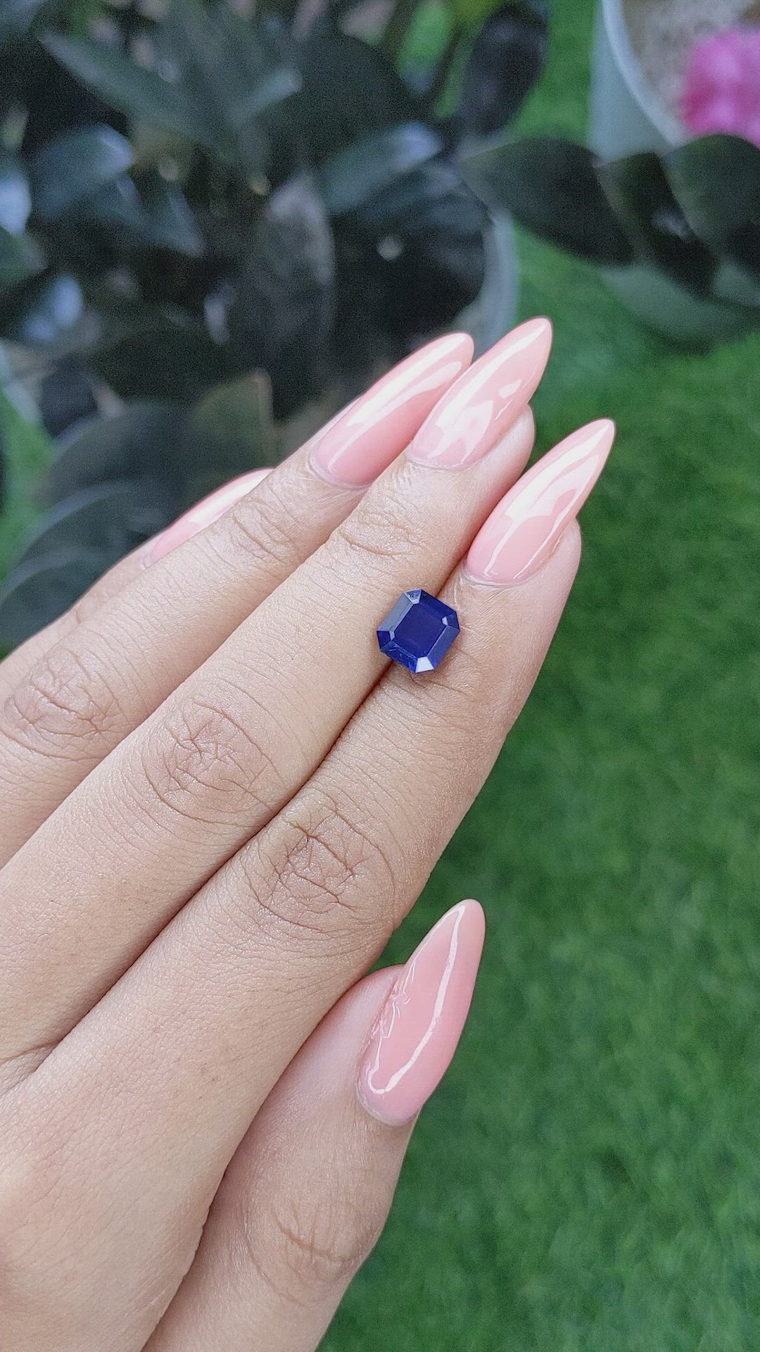2.19 Ct. Blue Sapphire from Tanzania Size Video