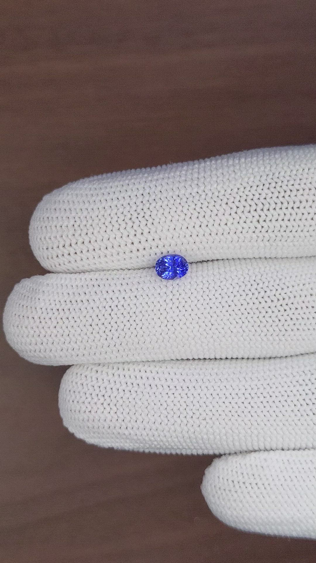 0.85 Ct. Blue Sapphire from Tanzania Size Video