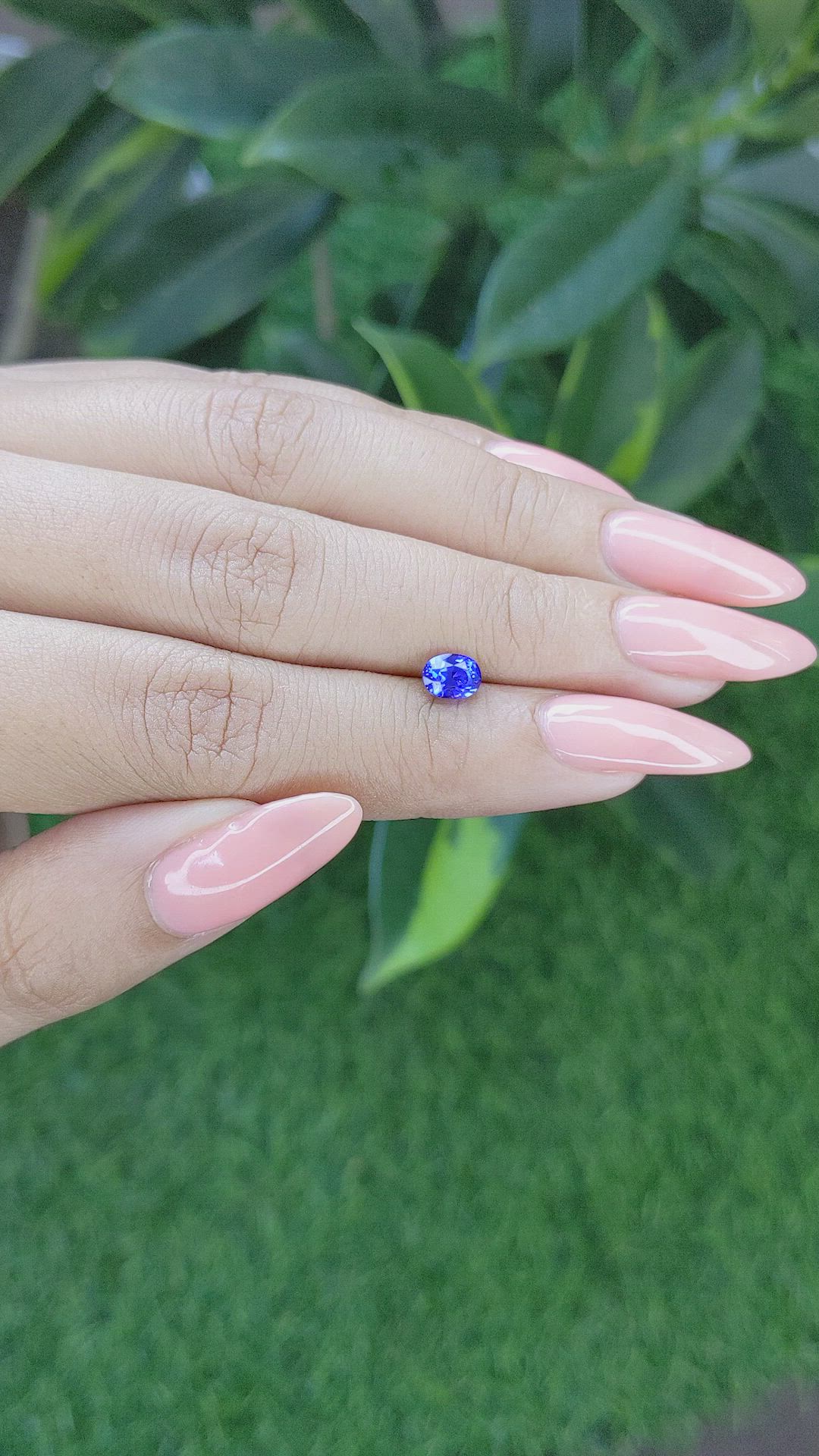 0.85 Ct. Blue Sapphire from Tanzania Size Video