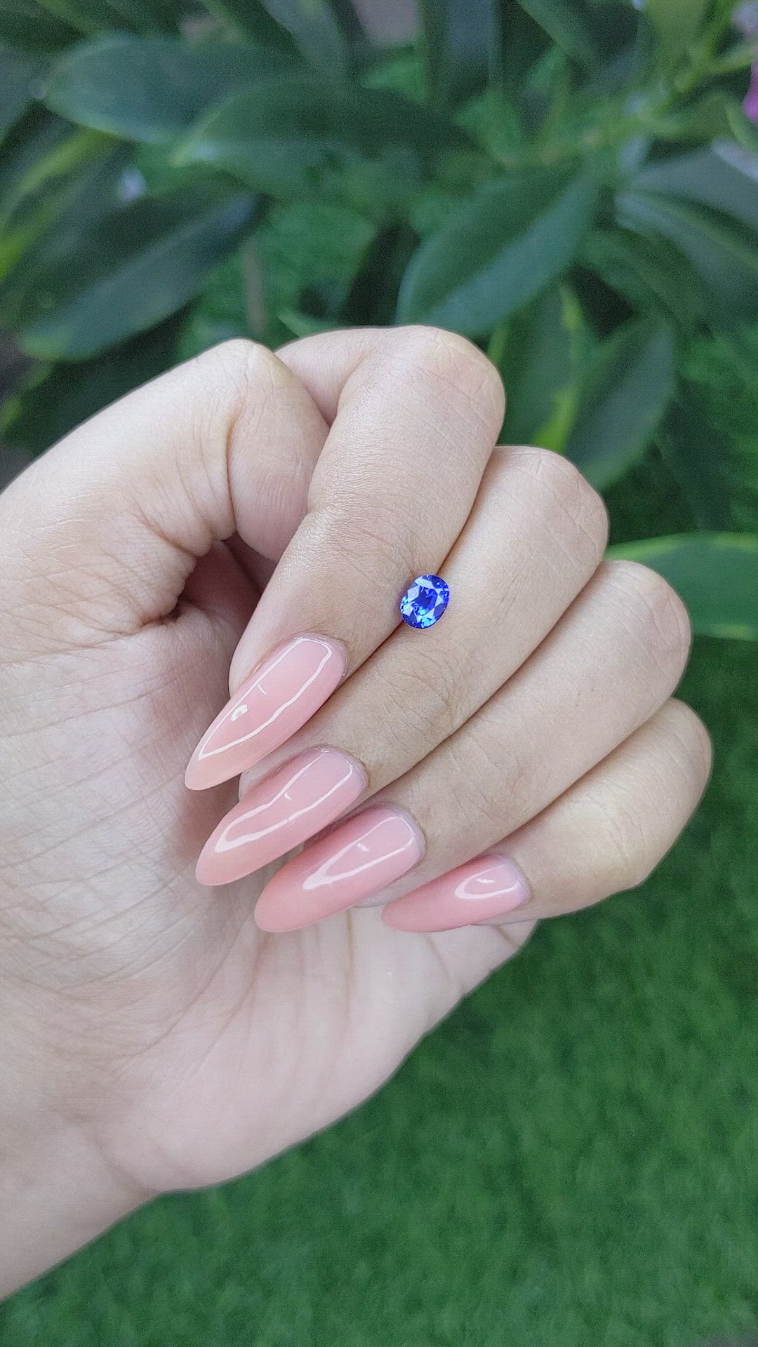 0.85 Ct. Blue Sapphire from Tanzania Size Video