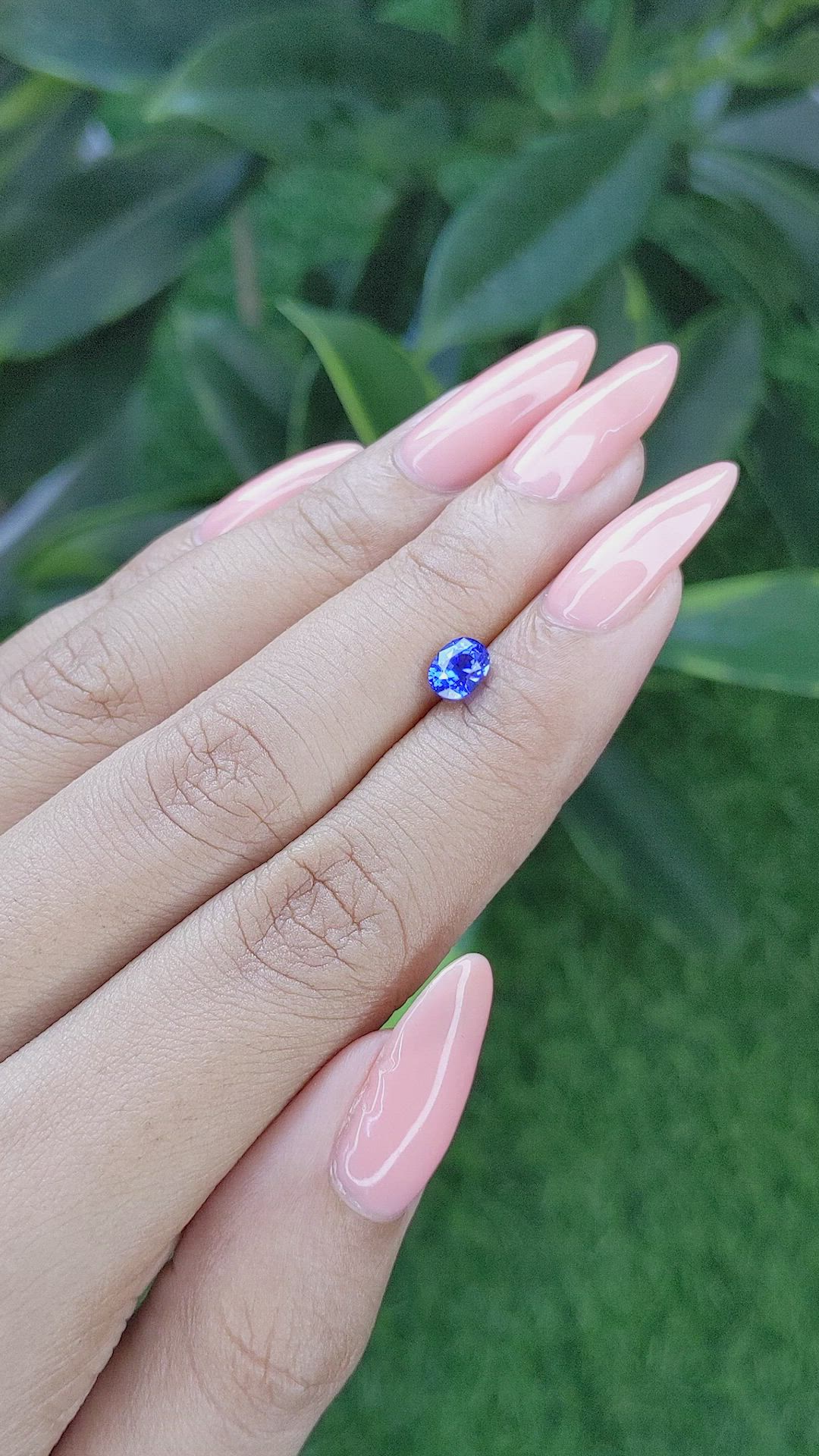 0.85 Ct. Blue Sapphire from Tanzania Size Video