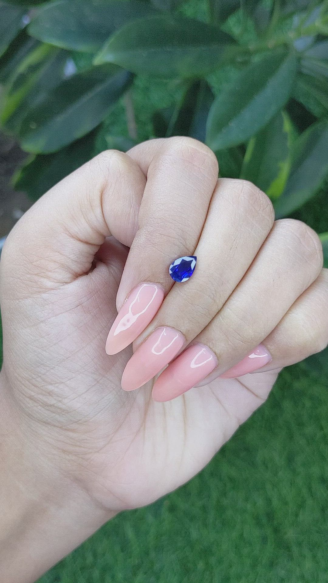 0.81 Ct. Blue Sapphire from Tanzania Size Video