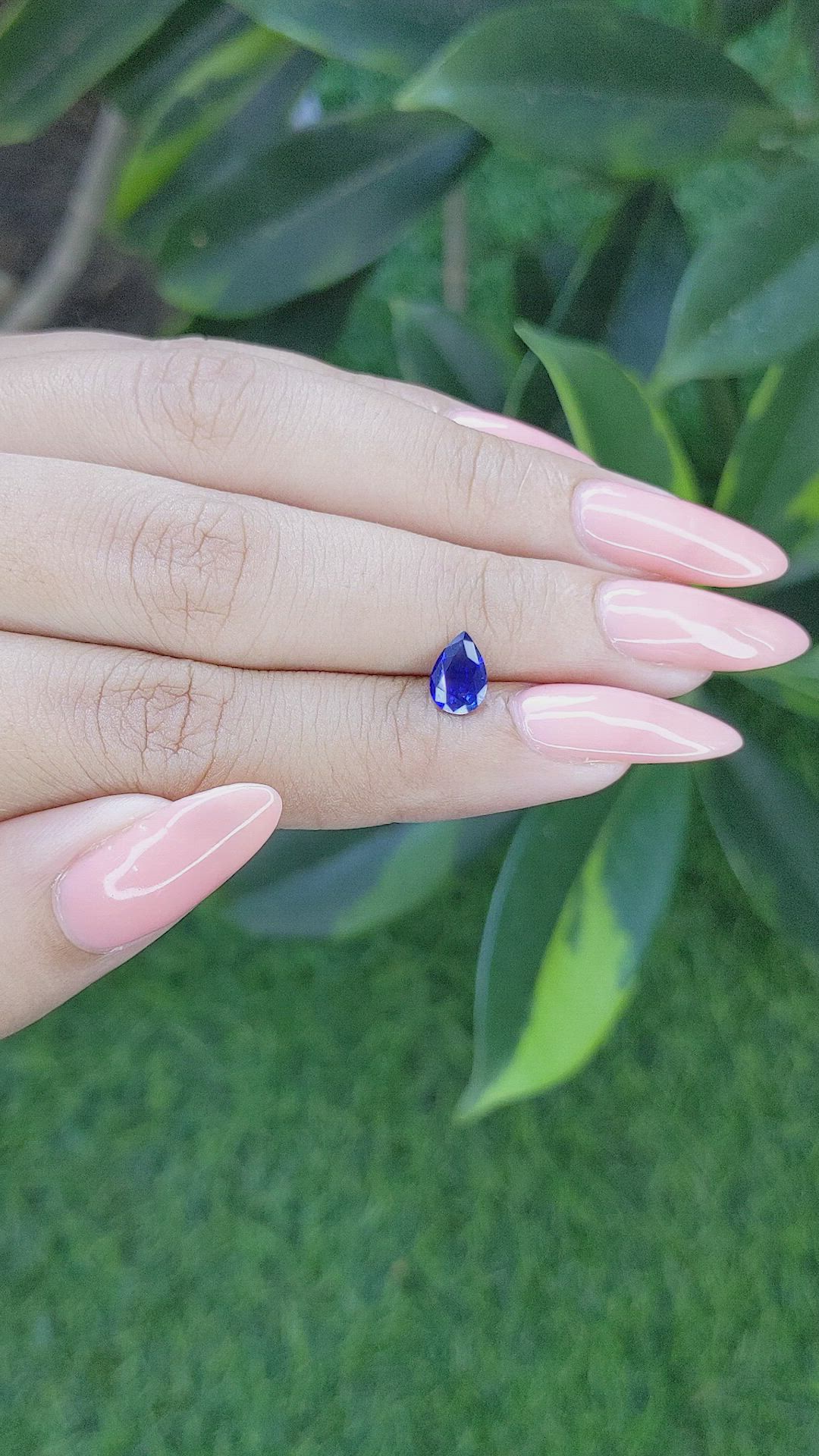 0.81 Ct. Blue Sapphire from Tanzania Size Video