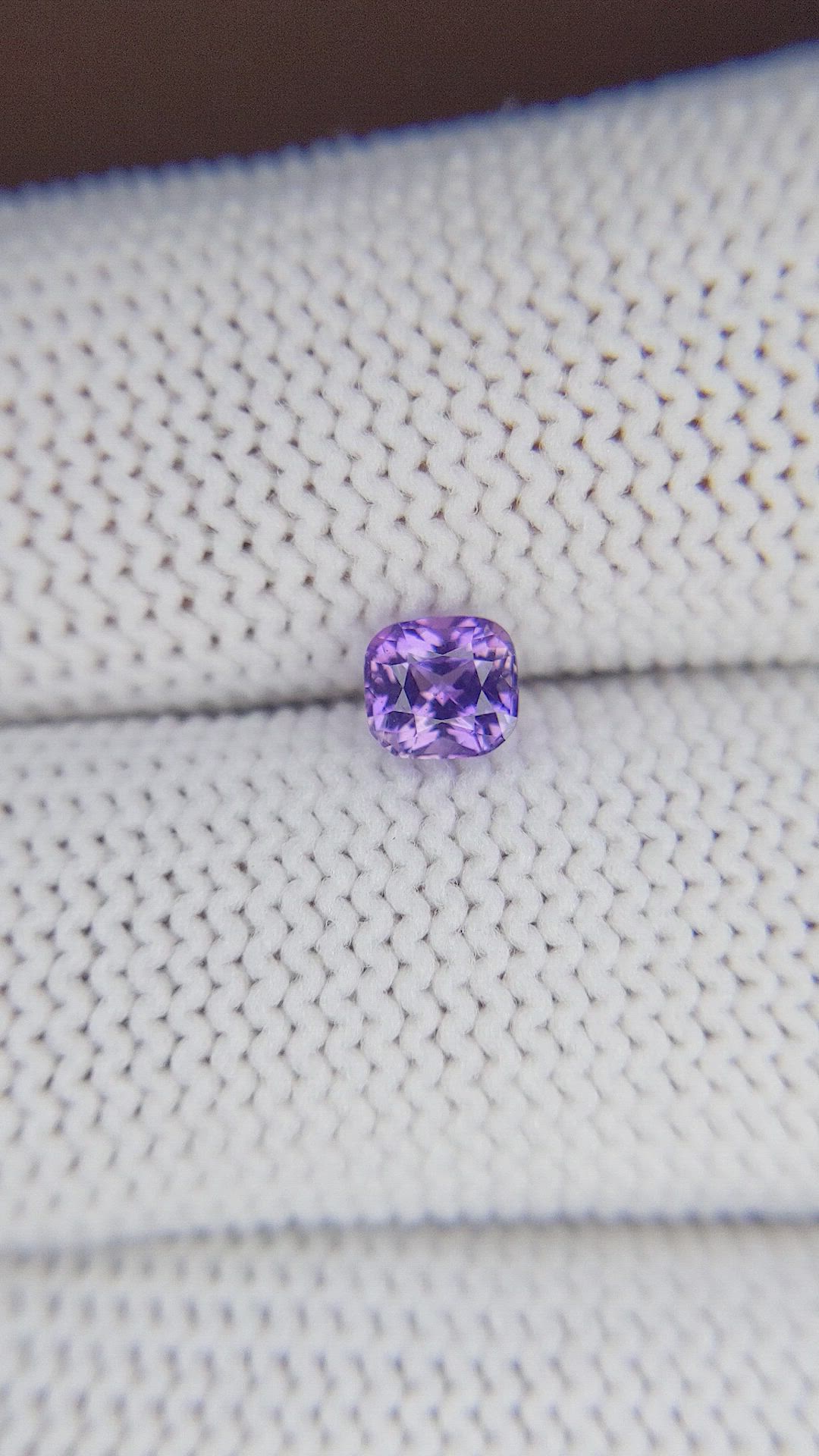 0.62 Ct. Violet Sapphire from Tanzania Size Video