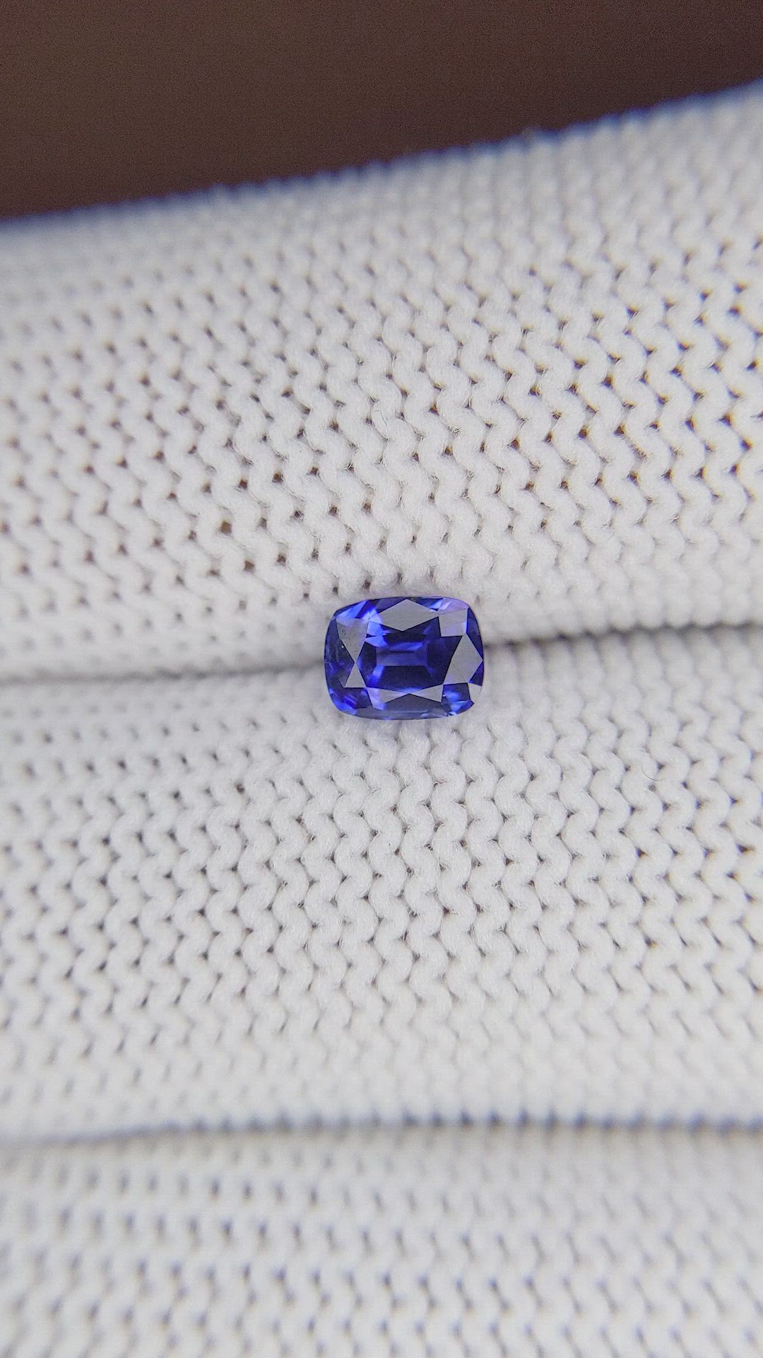 0.75 Ct. Blue Sapphire from Tanzania Size Video