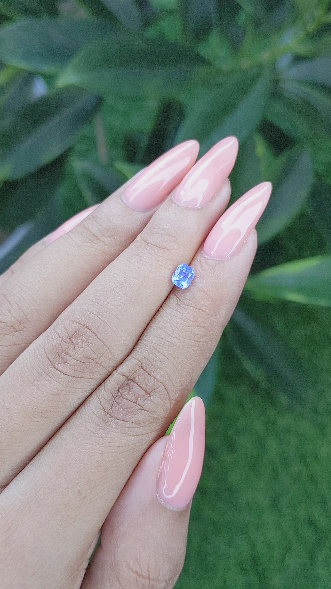 0.56 Ct. Blue Sapphire from Tanzania Size Video