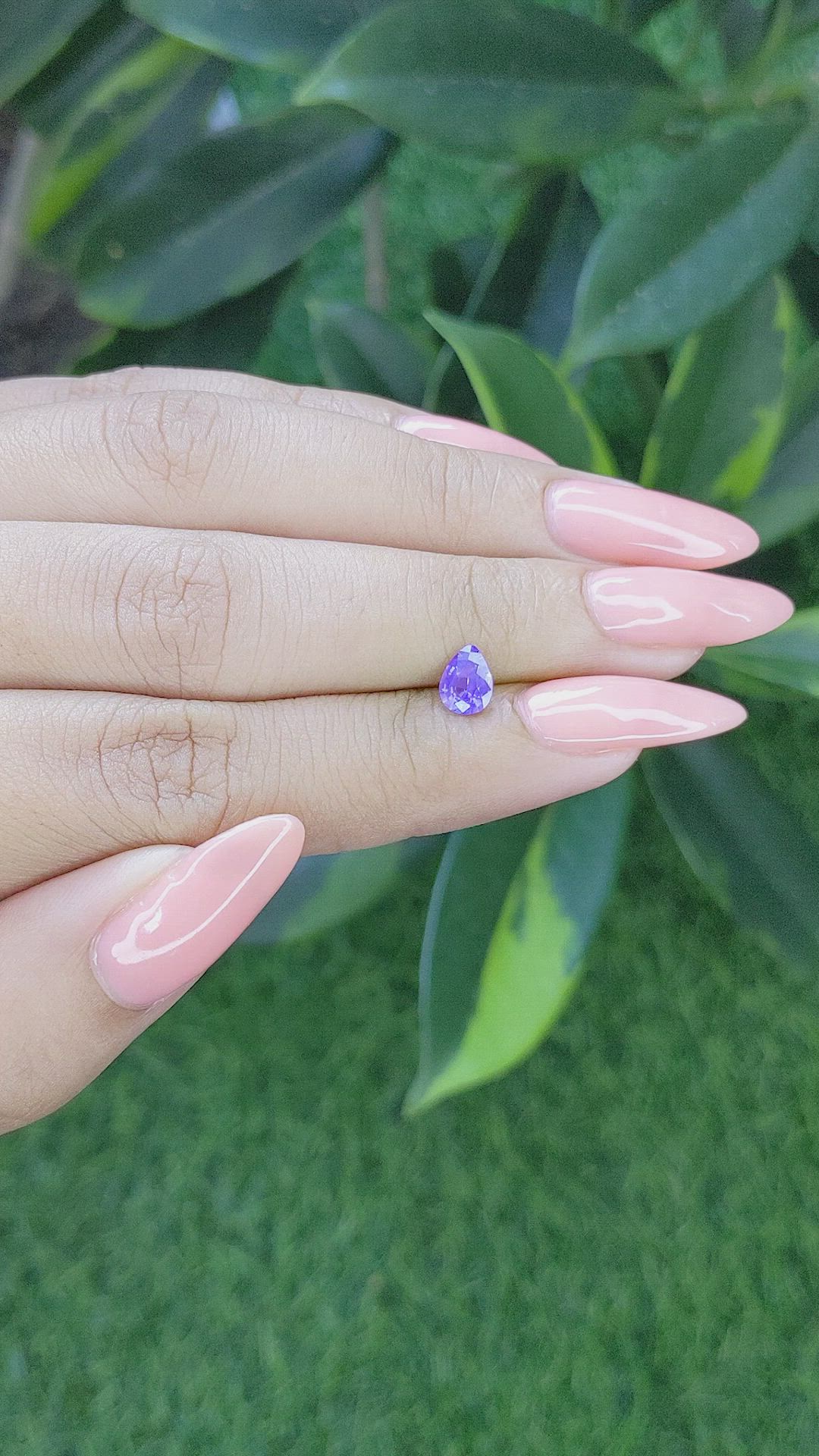 0.64 Ct. Color Change Sapphire from Tanzania Size Video