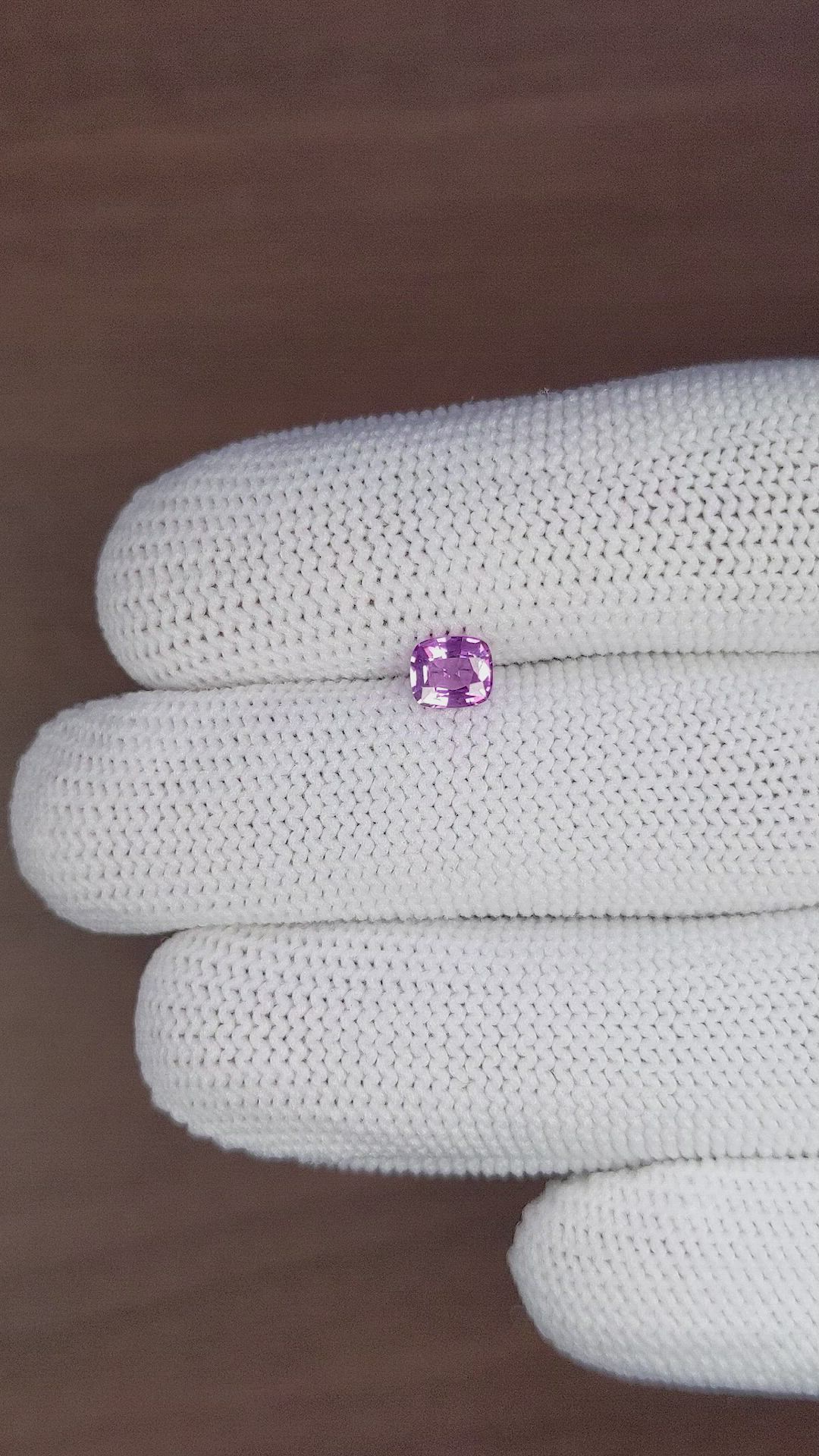 0.63 Ct. Pinkish Purple Sapphire from Tanzania Size Video