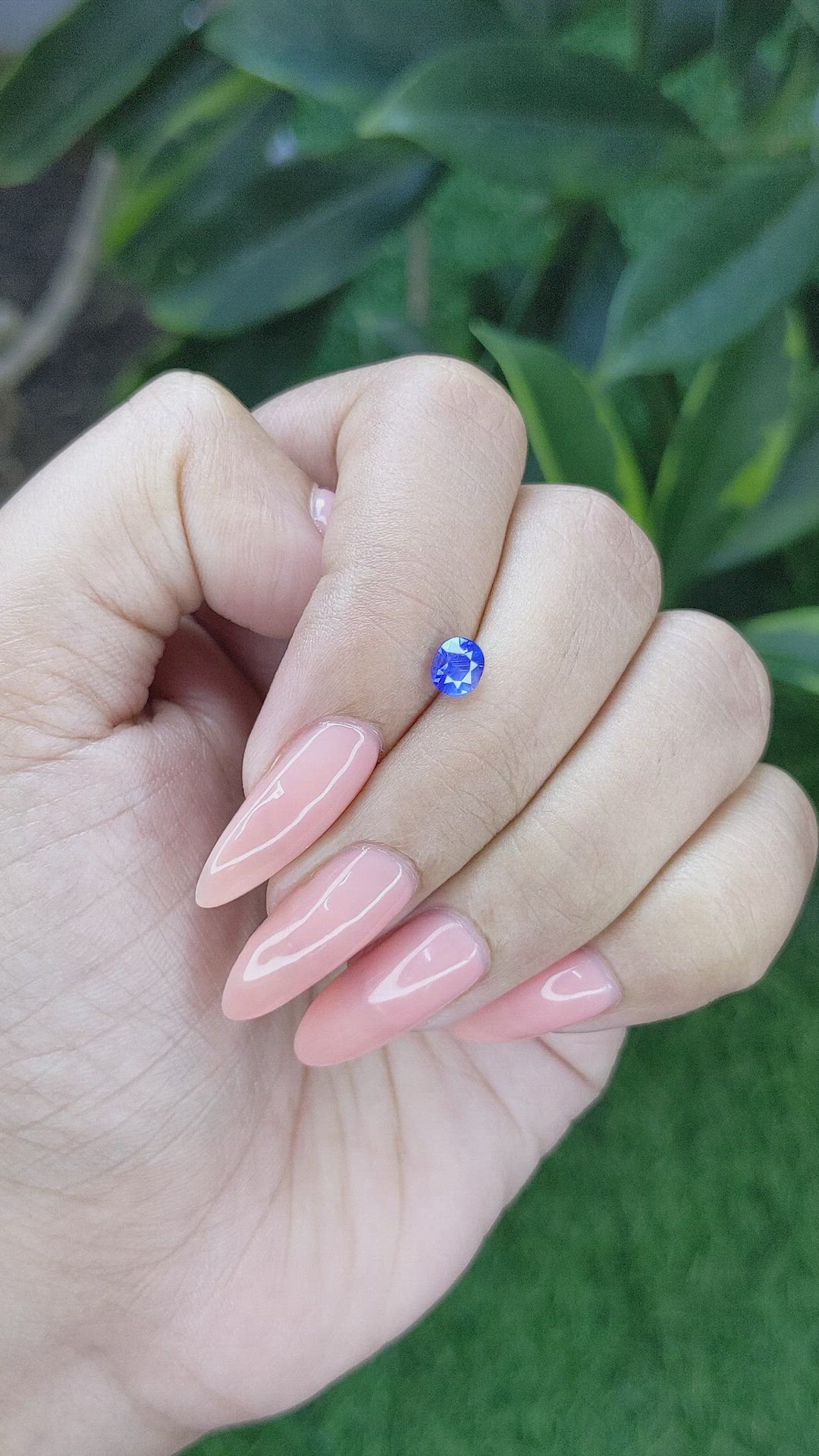 0.71 Ct. Blue Sapphire from Tanzania Size Video