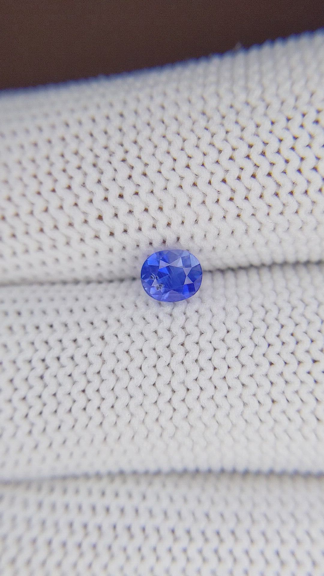 0.71 Ct. Blue Sapphire from Tanzania Size Video