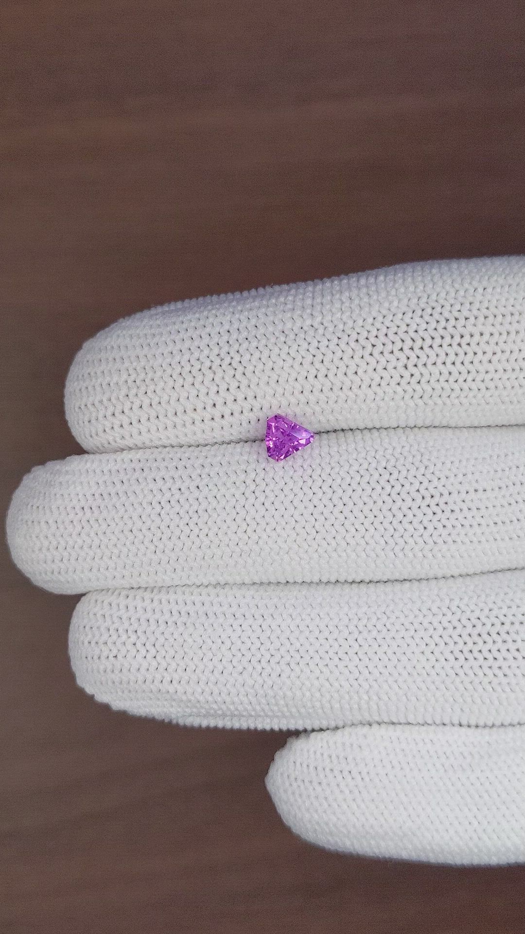 0.72 Ct. Purple Sapphire from Tanzania Size Video