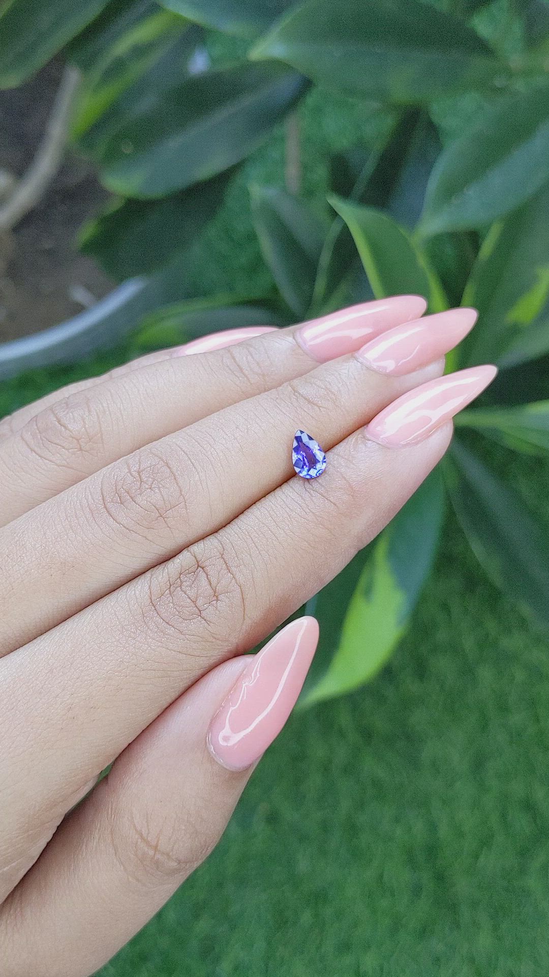 0.62 Ct. Color Change Sapphire from Tanzania Size Video