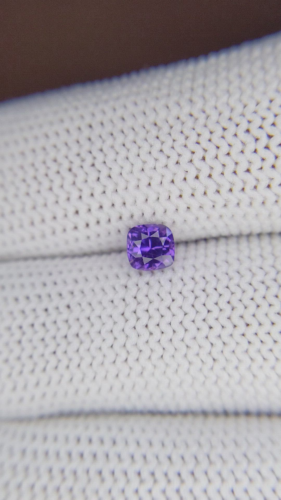 0.64 Ct. Purple Sapphire from Tanzania Size Video