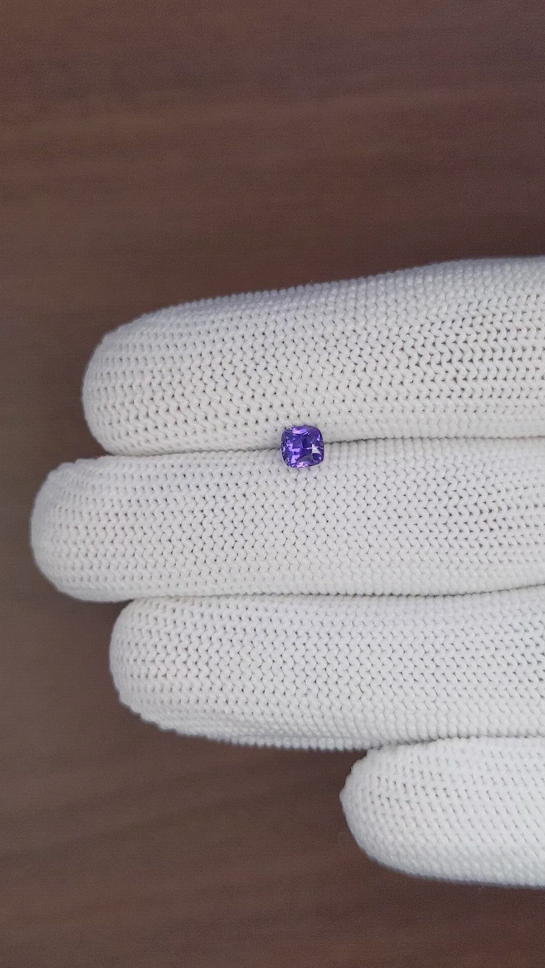 0.64 Ct. Purple Sapphire from Tanzania Size Video