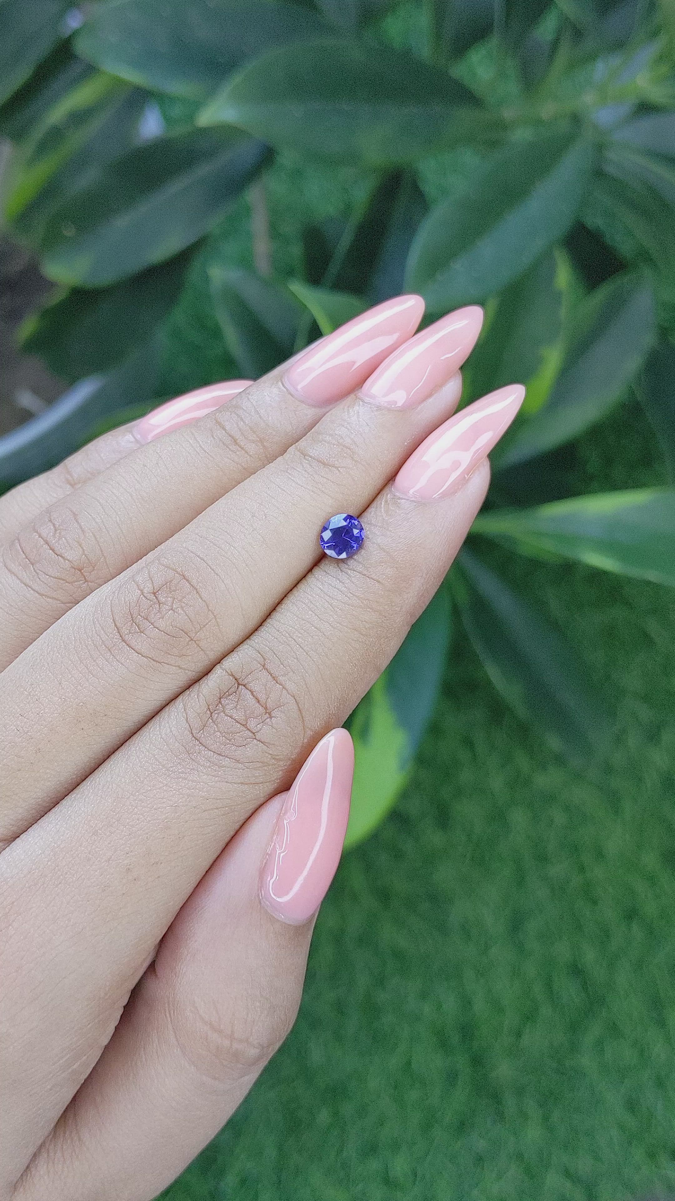 0.71 Ct. Color Change Sapphire from Tanzania Size Video