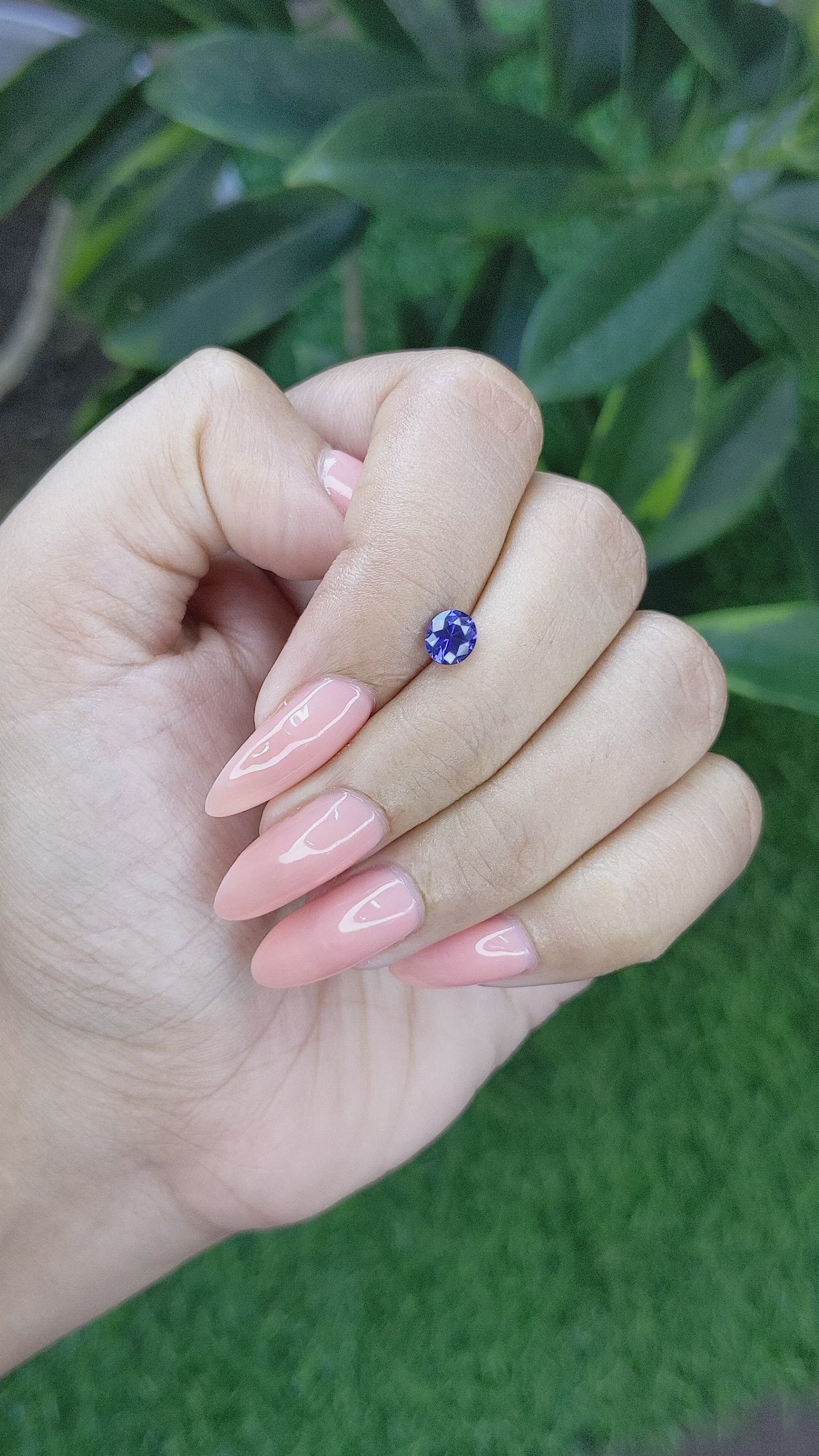 0.71 Ct. Color Change Sapphire from Tanzania Size Video