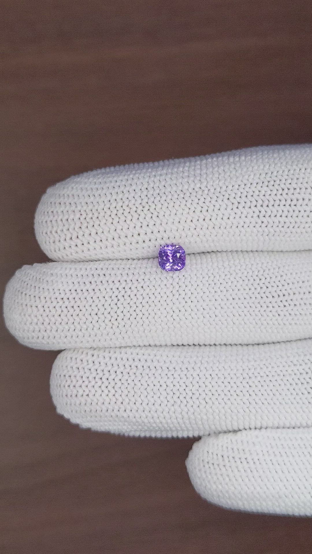 0.77 Ct. Purple Sapphire from Tanzania Size Video