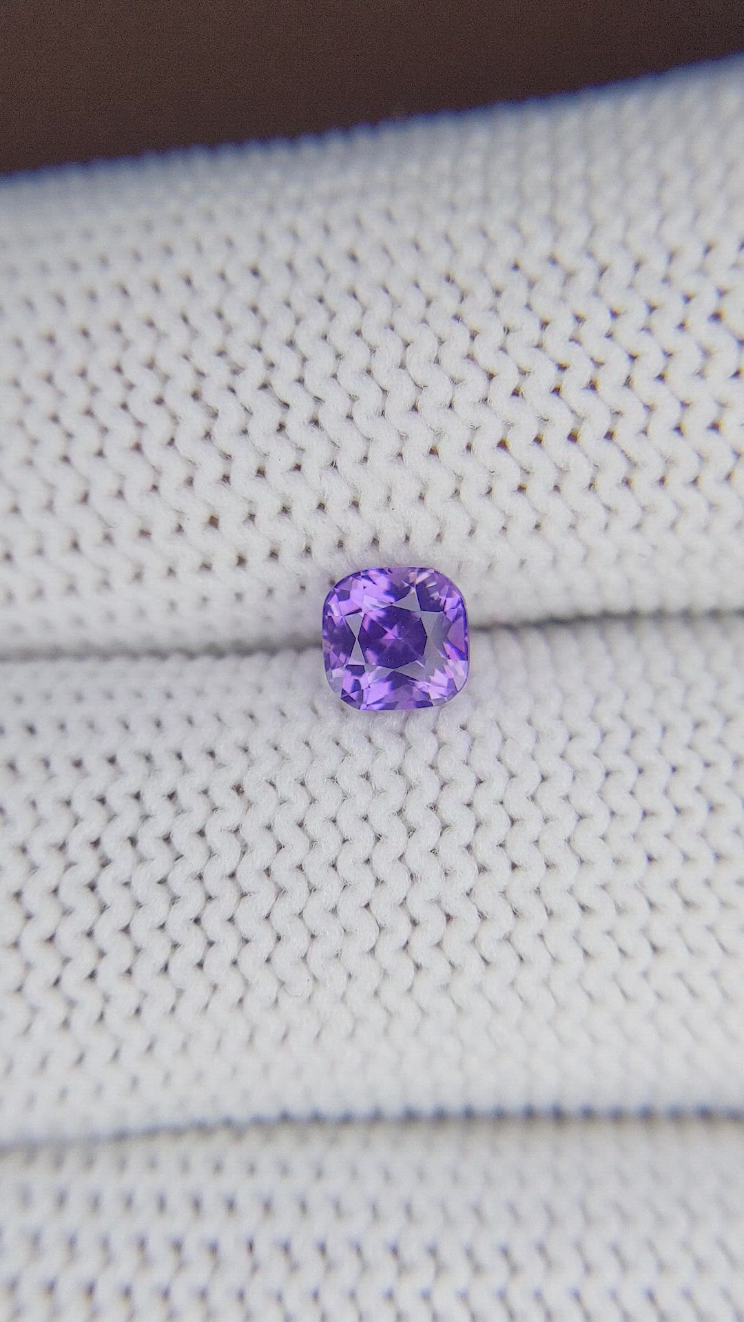0.77 Ct. Purple Sapphire from Tanzania Size Video