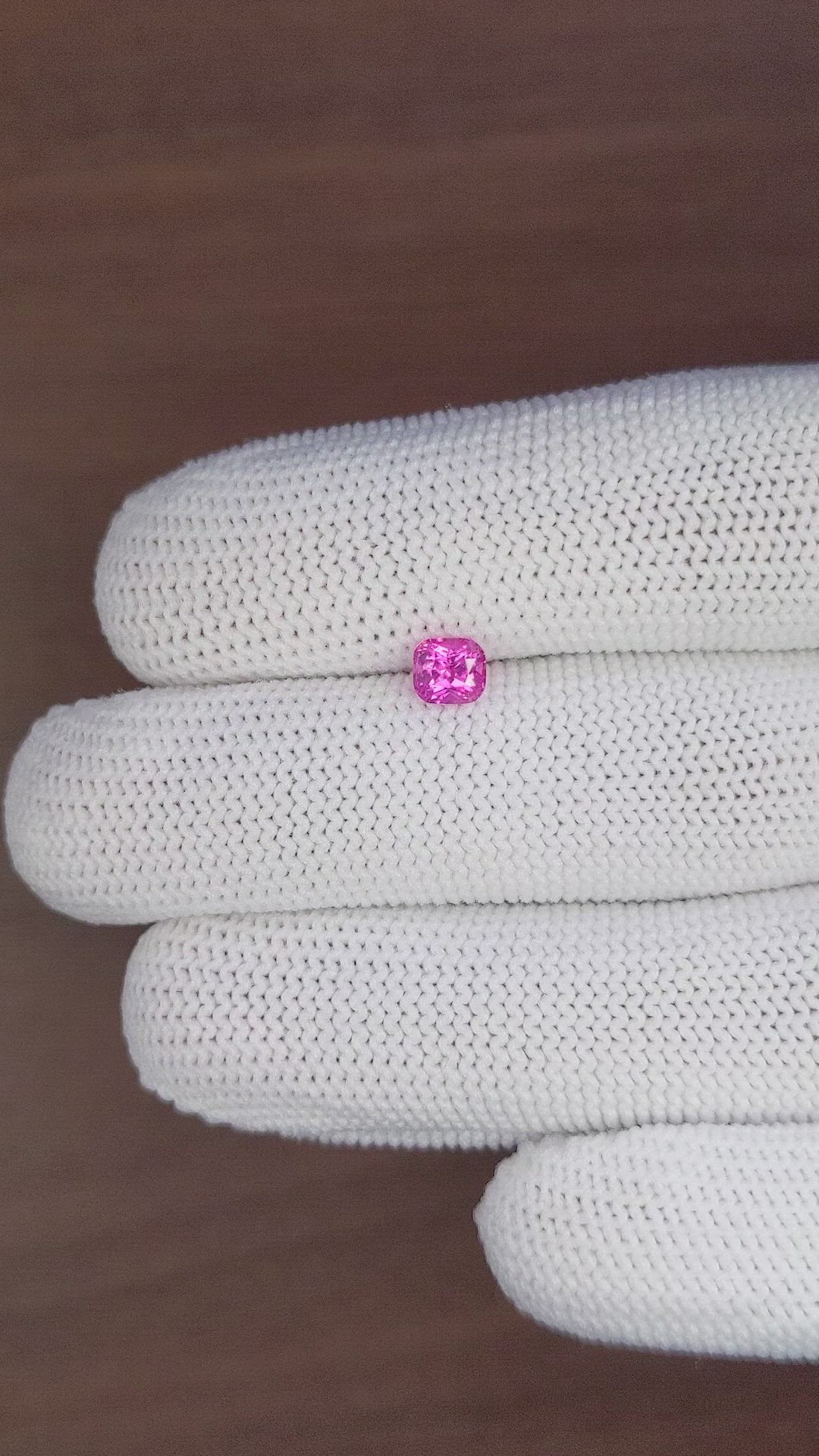 0.69 Ct. Purplish Pink Sapphire from Tanzania Size Video