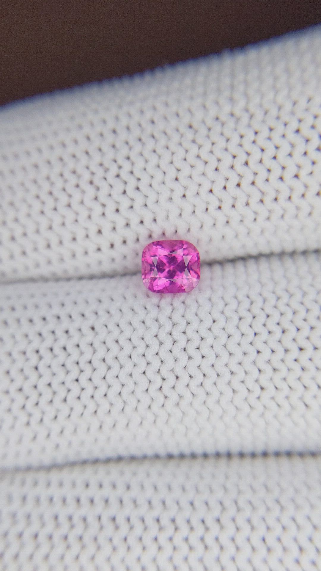 0.69 Ct. Purplish Pink Sapphire from Tanzania Size Video