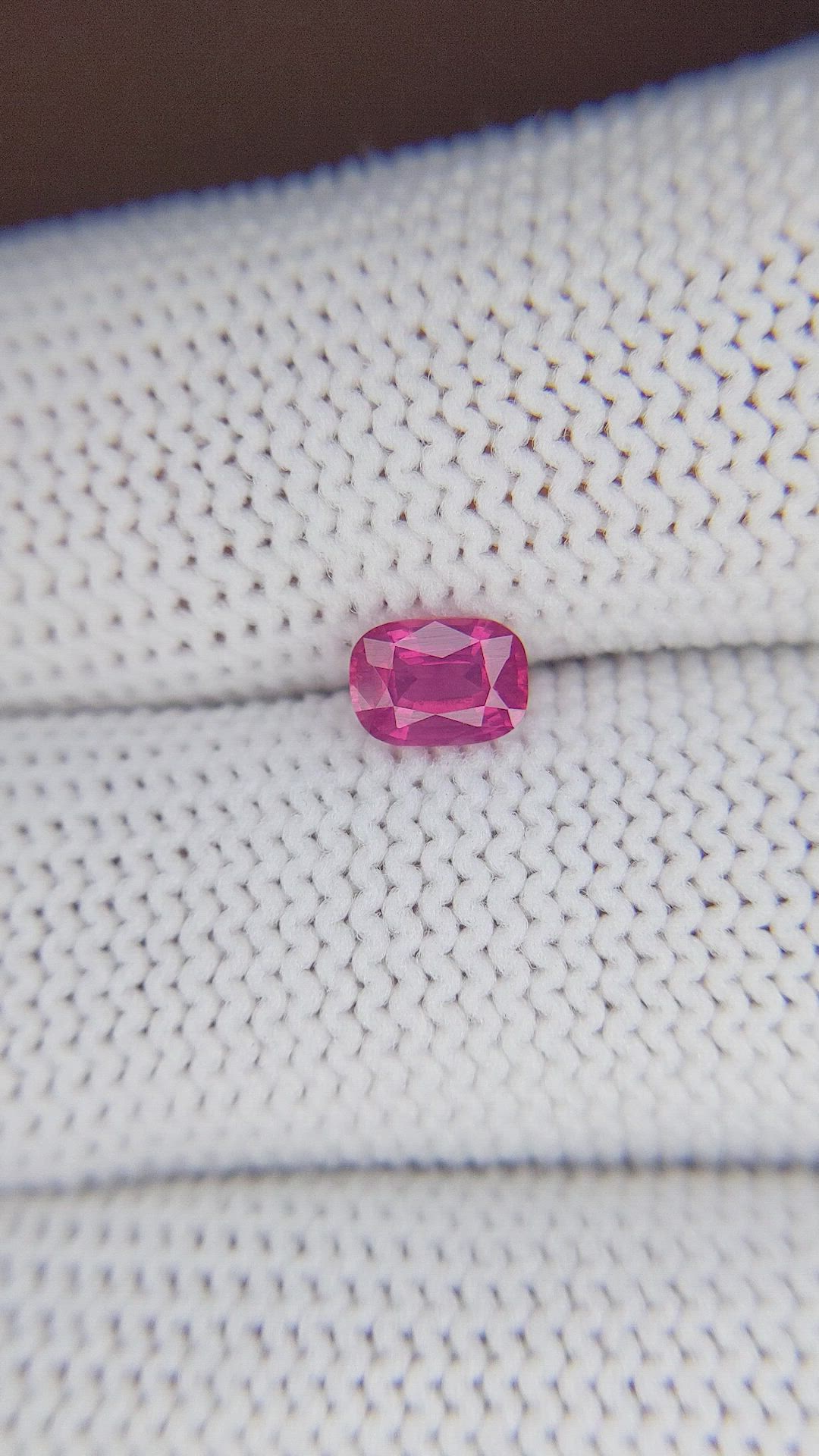 0.66 Ct. Reddish Pink Sapphire from Tanzania Size Video