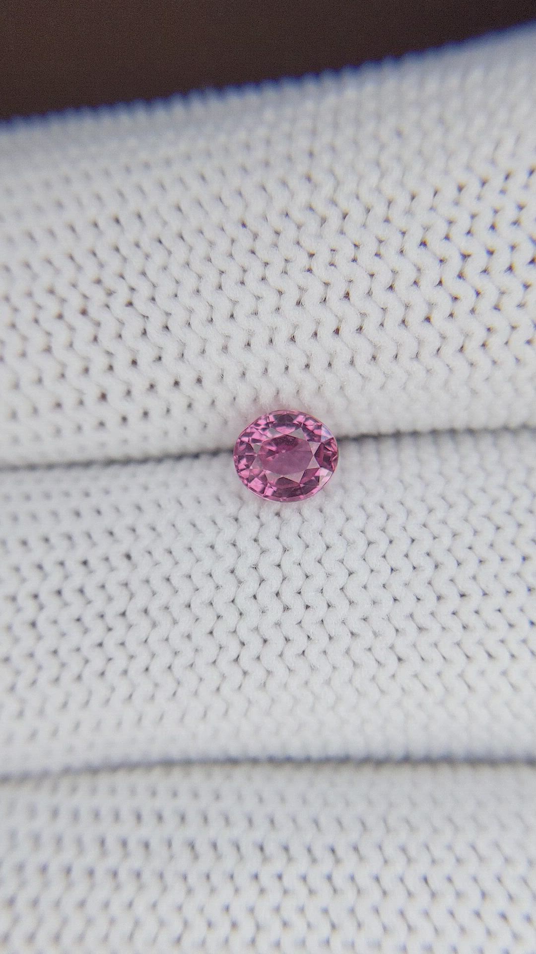 0.63 Ct. Pink Sapphire from Tanzania Size Video
