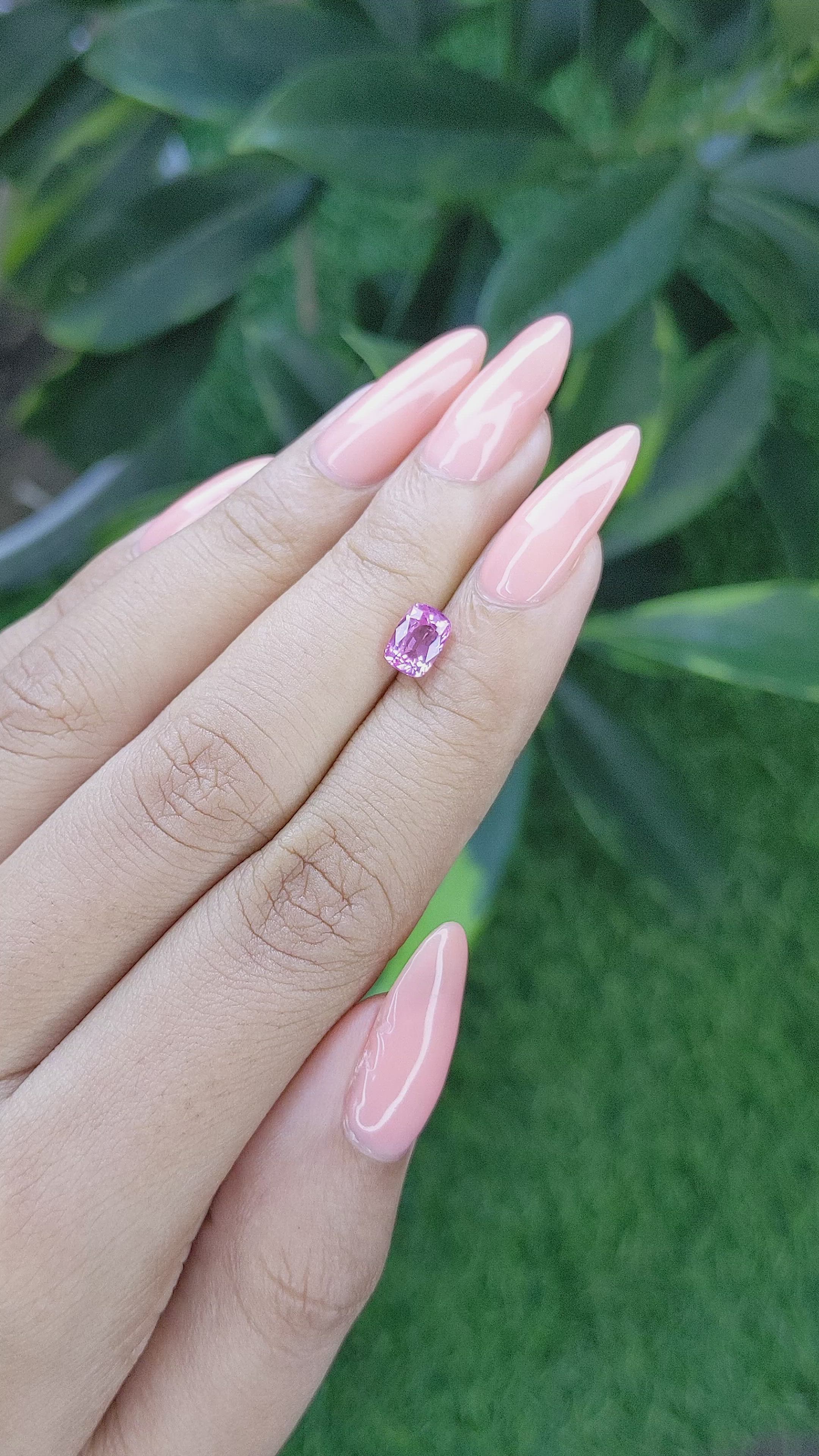 1.20 Ct. Pink Sapphire from Tanzania Size Video
