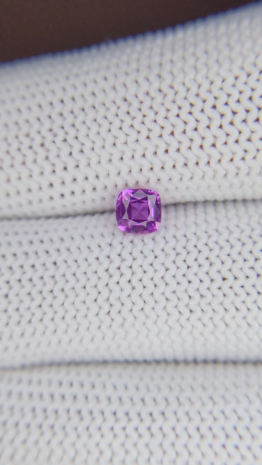 0.55 Ct. Purple Sapphire from Tanzania Size Video
