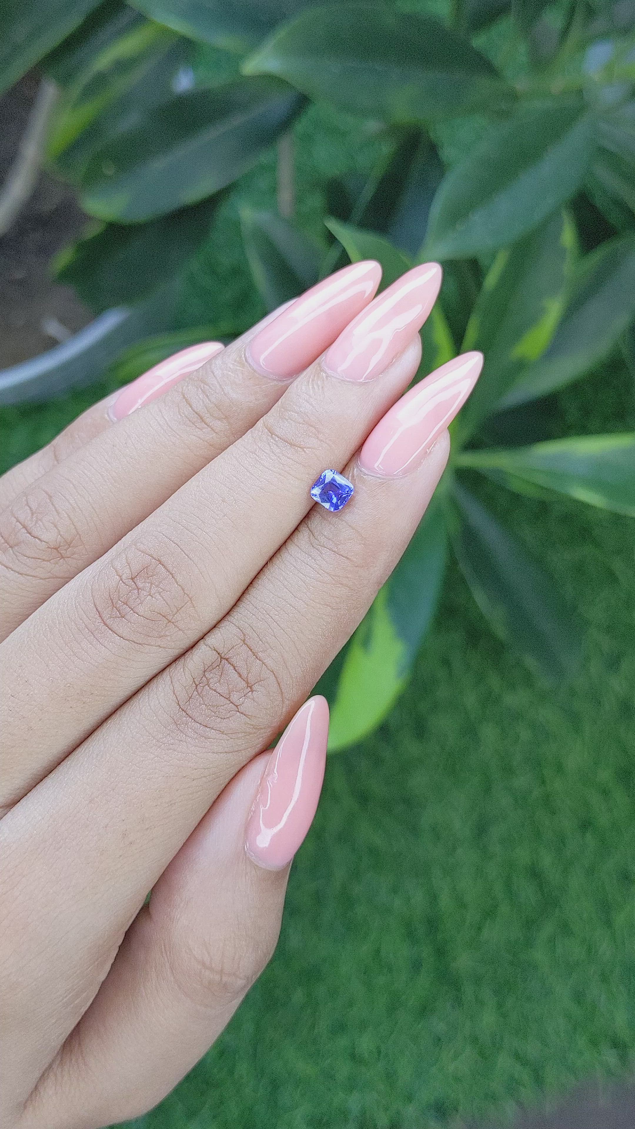 0.56 Ct. Color Change Sapphire from Tanzania Size Video