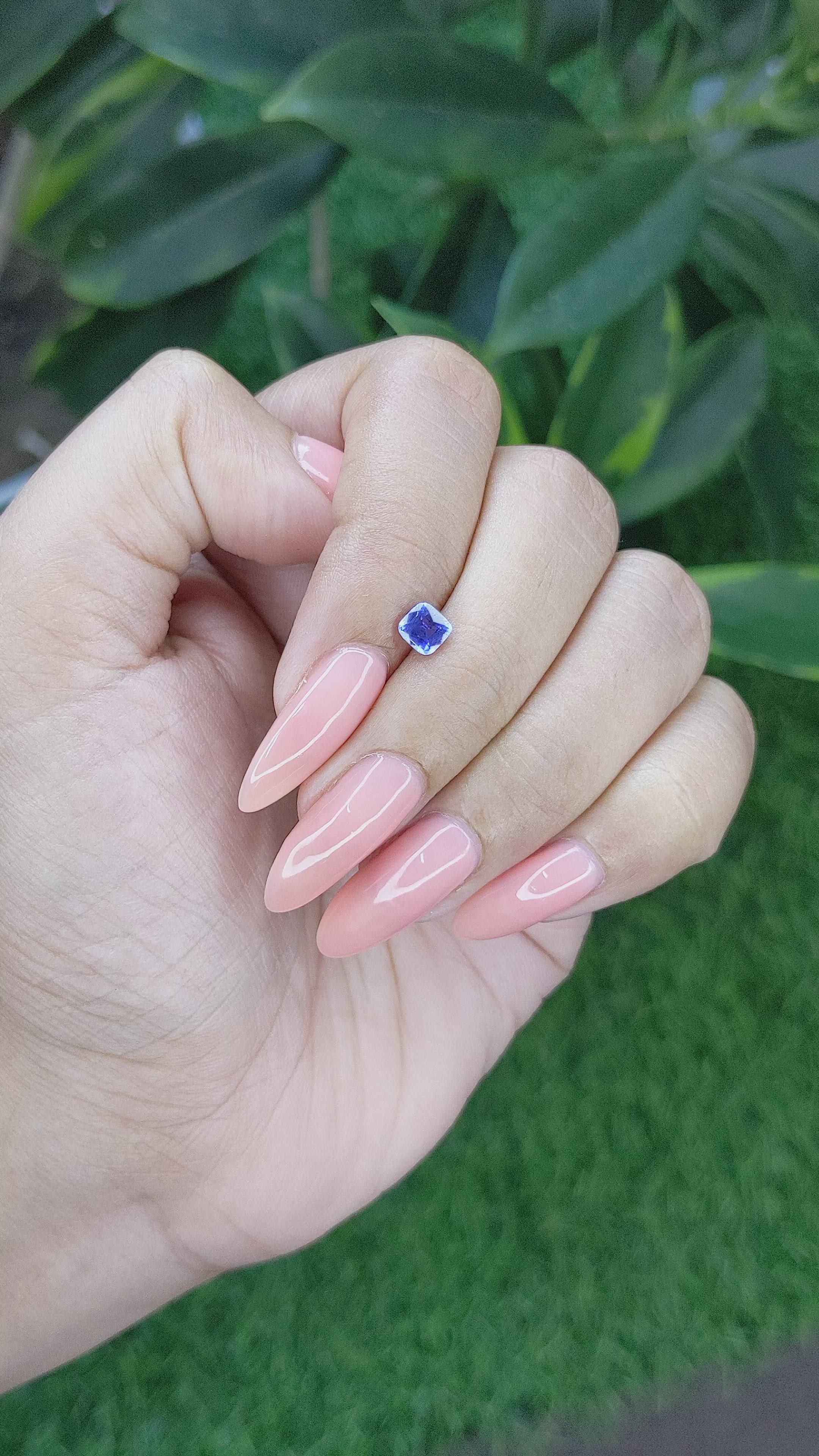 0.56 Ct. Color Change Sapphire from Tanzania Size Video