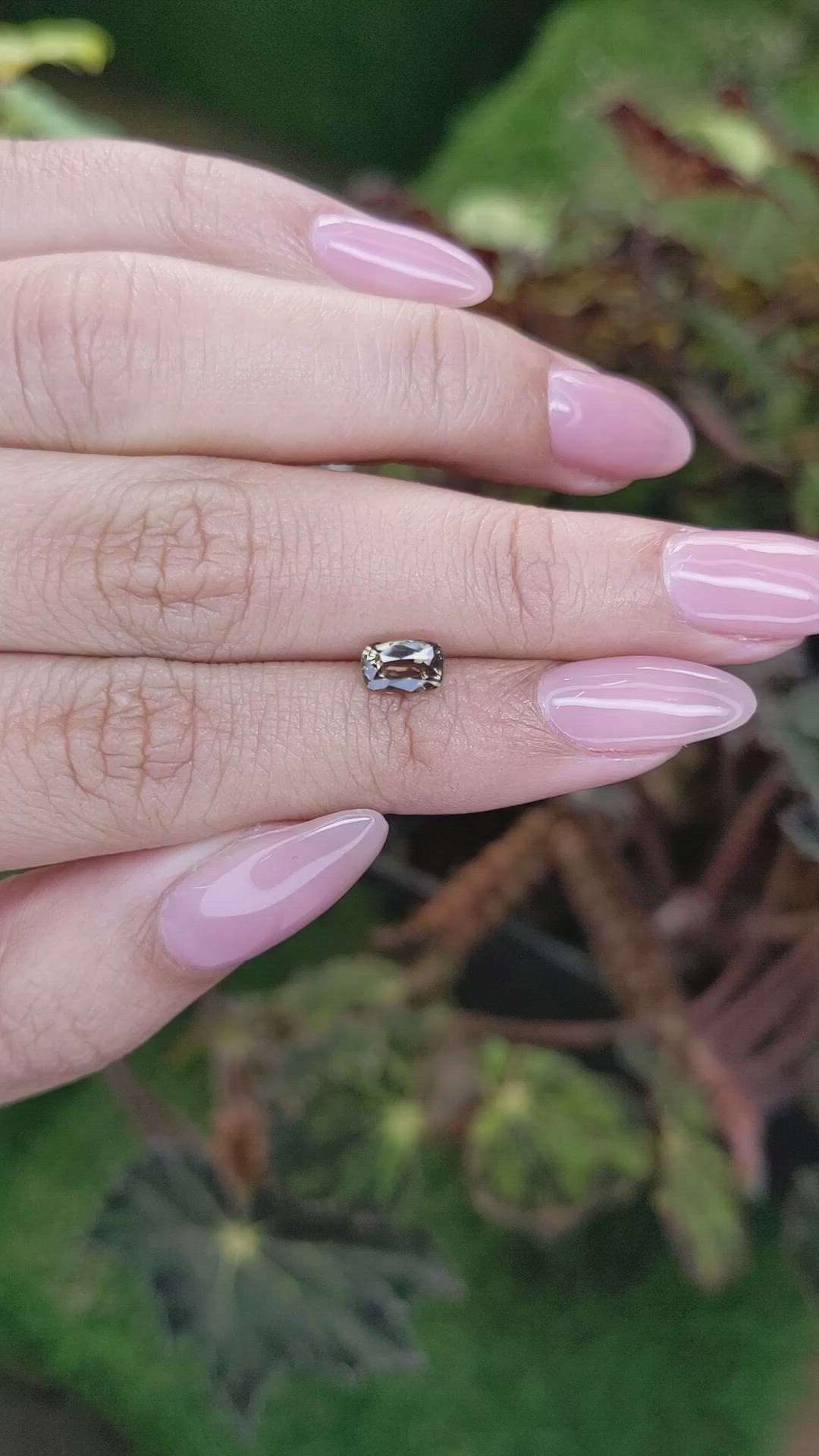 0.87 Ct. Yellowish Brown Sapphire from Madagascar Size Video