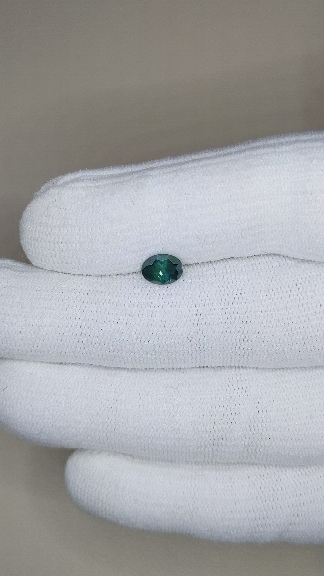 1.03 Ct. Bluish Green Sapphire from Montana Size Video