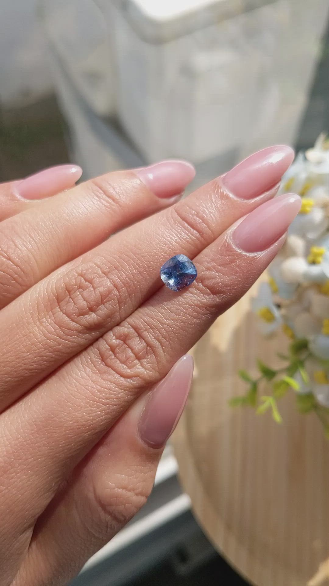 2.15 Ct. Blue Sapphire from Madagascar Size Video