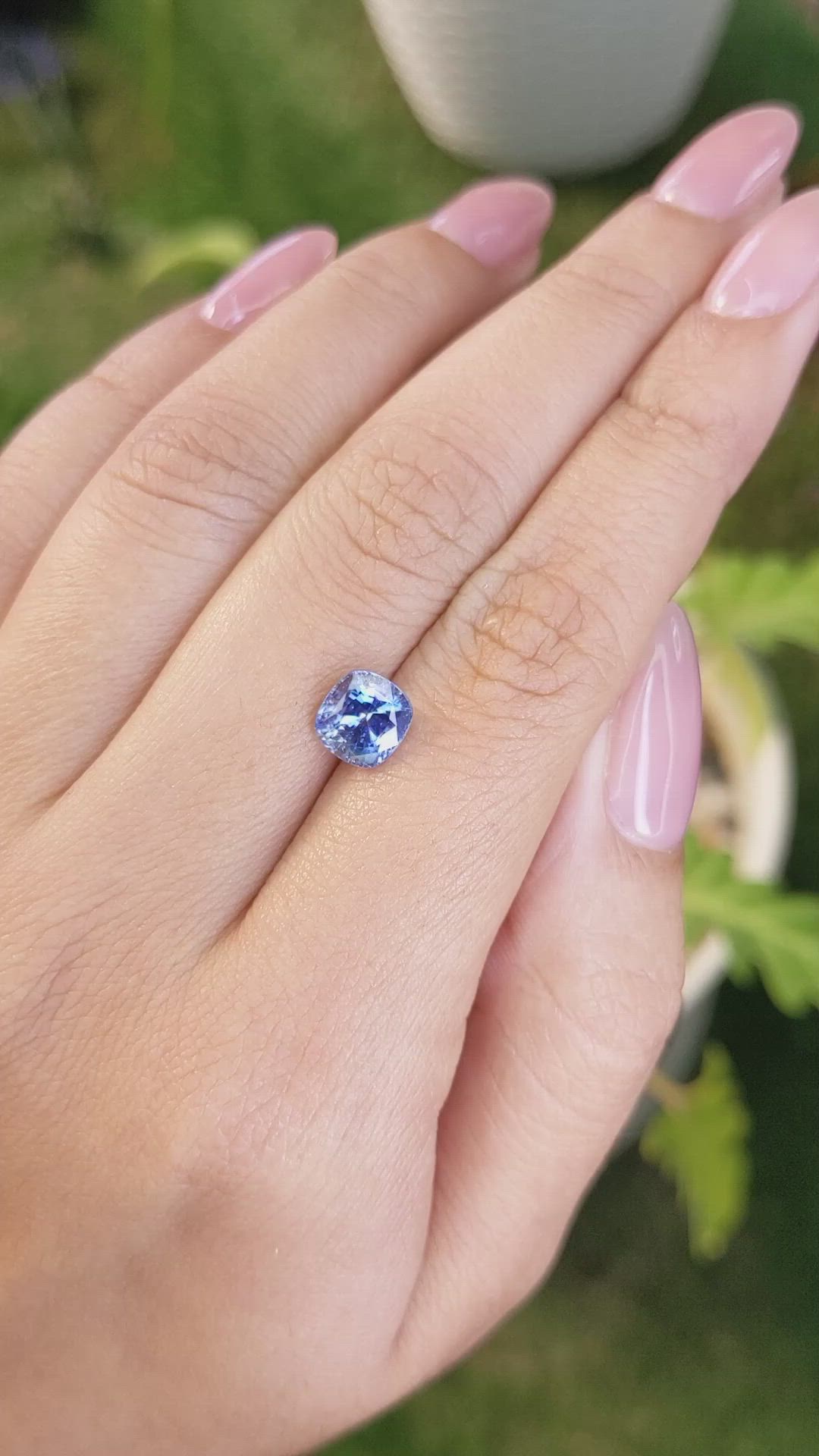 2.15 Ct. Blue Sapphire from Madagascar Size Video