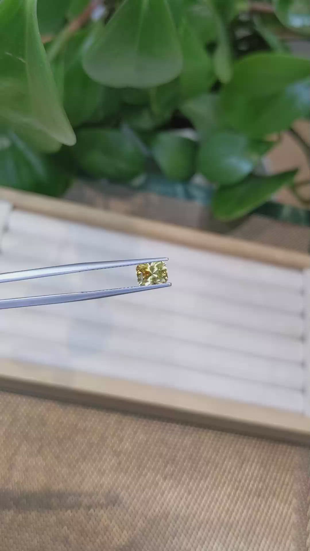 1.27 Ct. Yellow Sapphire from Montana Size Video