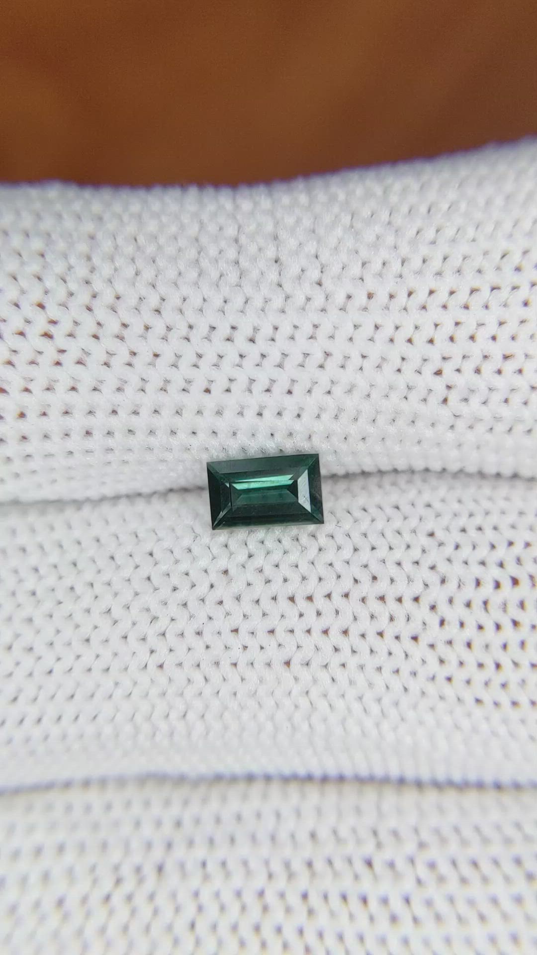 0.66 Ct. Bluish Green Sapphire from Madagascar Size Video