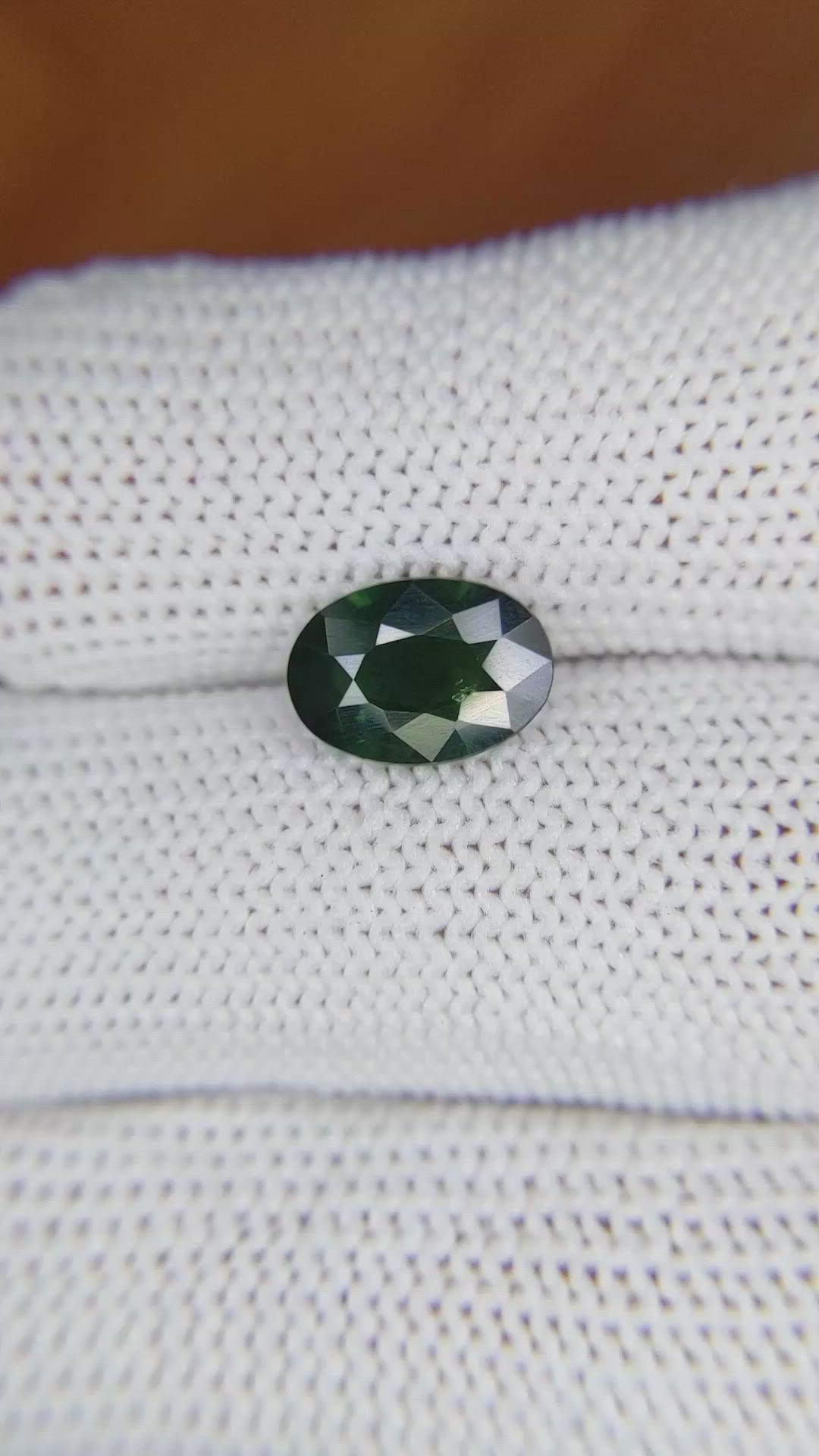2.19 Ct. Green Sapphire from Madagascar Size Video