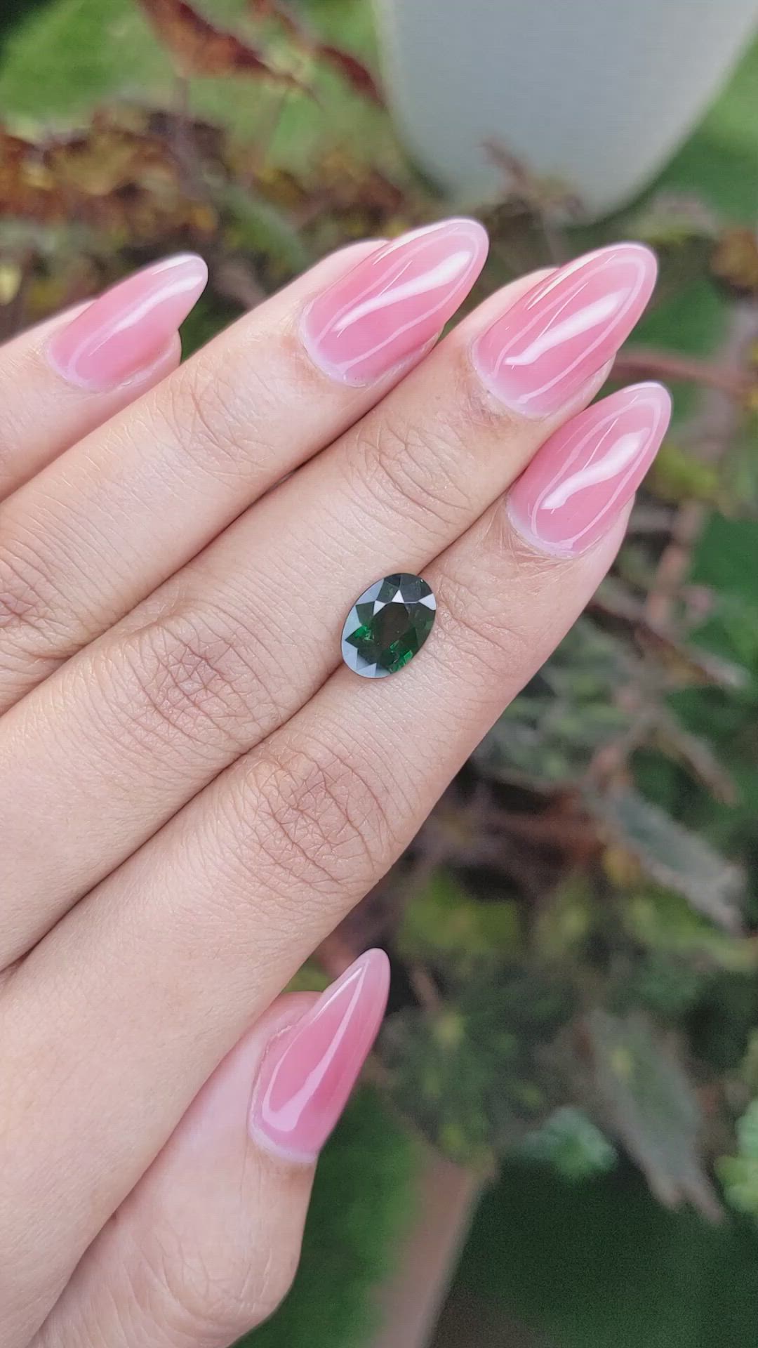 2.19 Ct. Green Sapphire from Madagascar Size Video