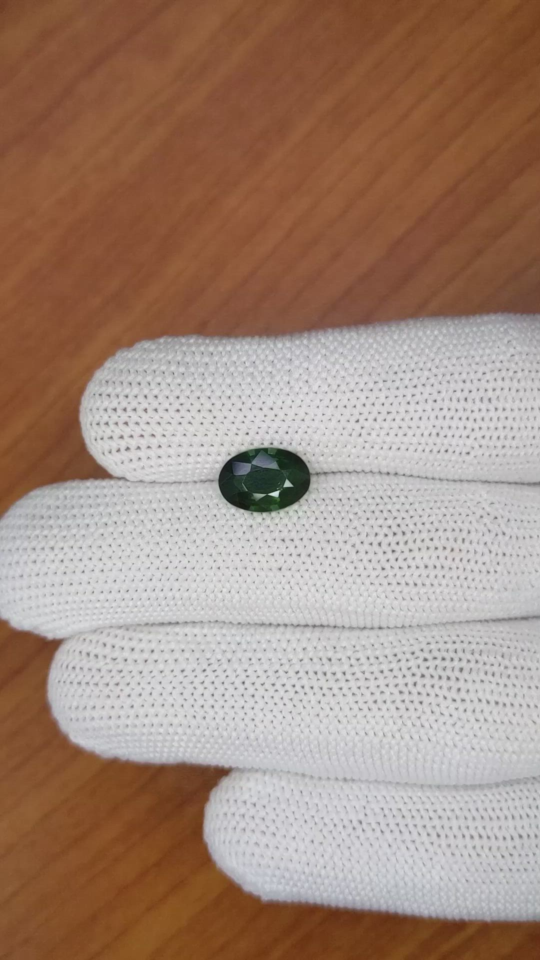 2.19 Ct. Green Sapphire from Madagascar Size Video