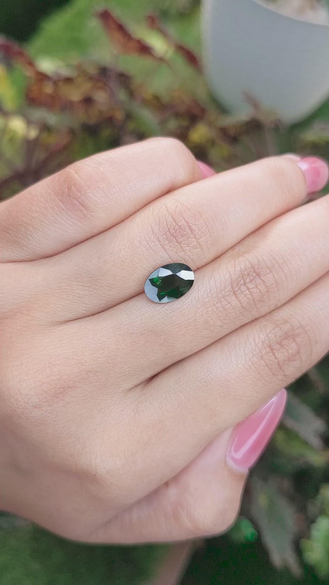 2.19 Ct. Green Sapphire from Madagascar Size Video