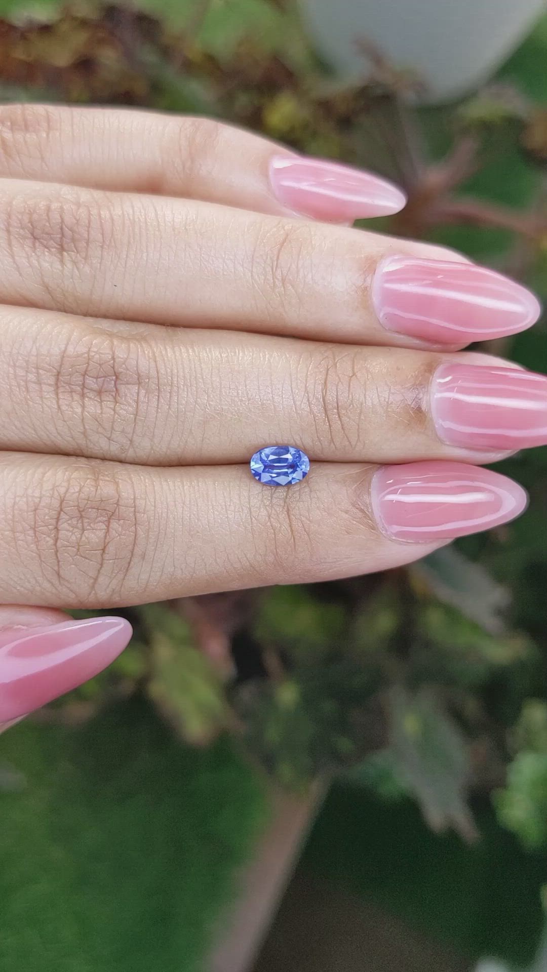 0.68 Ct. Blue Sapphire from Madagascar Size Video