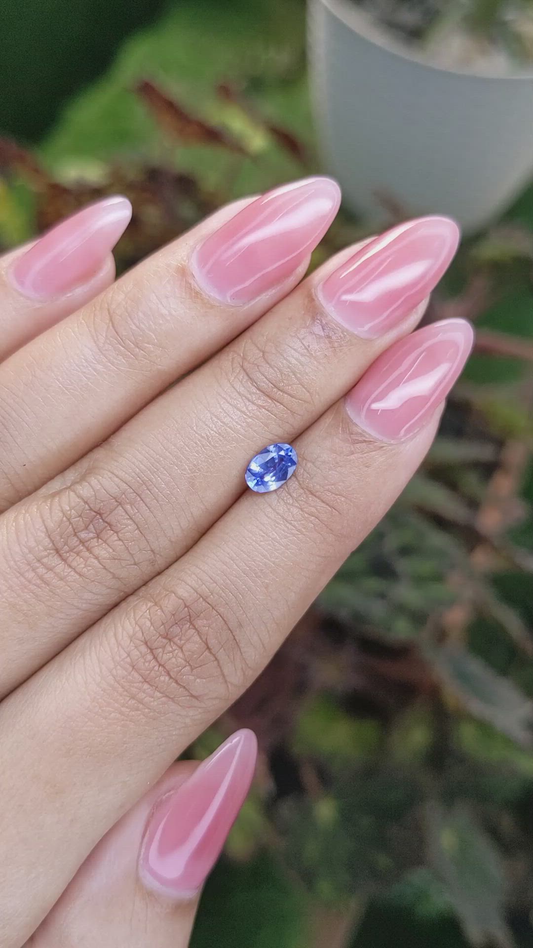 0.68 Ct. Blue Sapphire from Madagascar Size Video