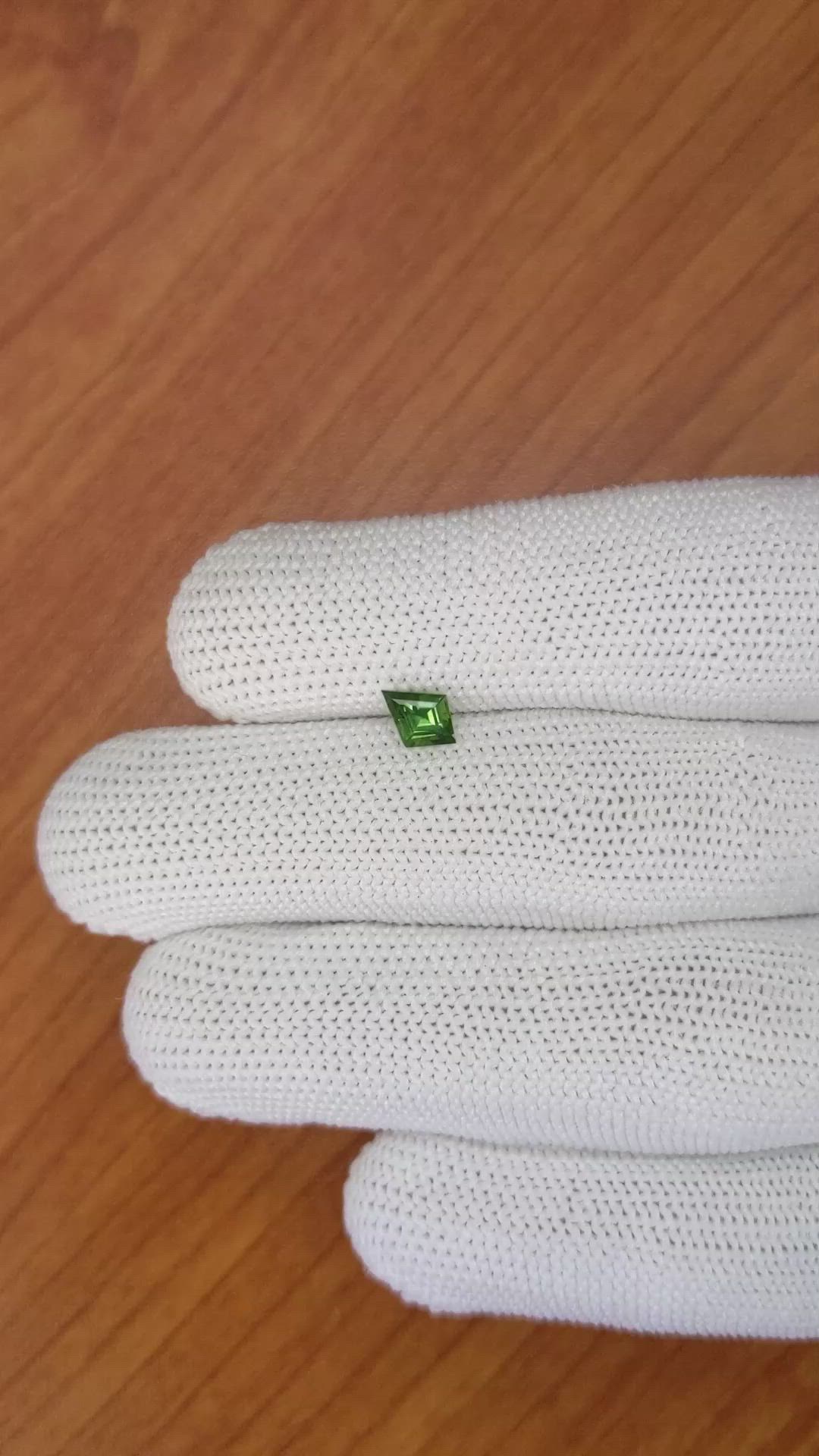 0.58 Ct. Green Sapphire from Madagascar Size Video