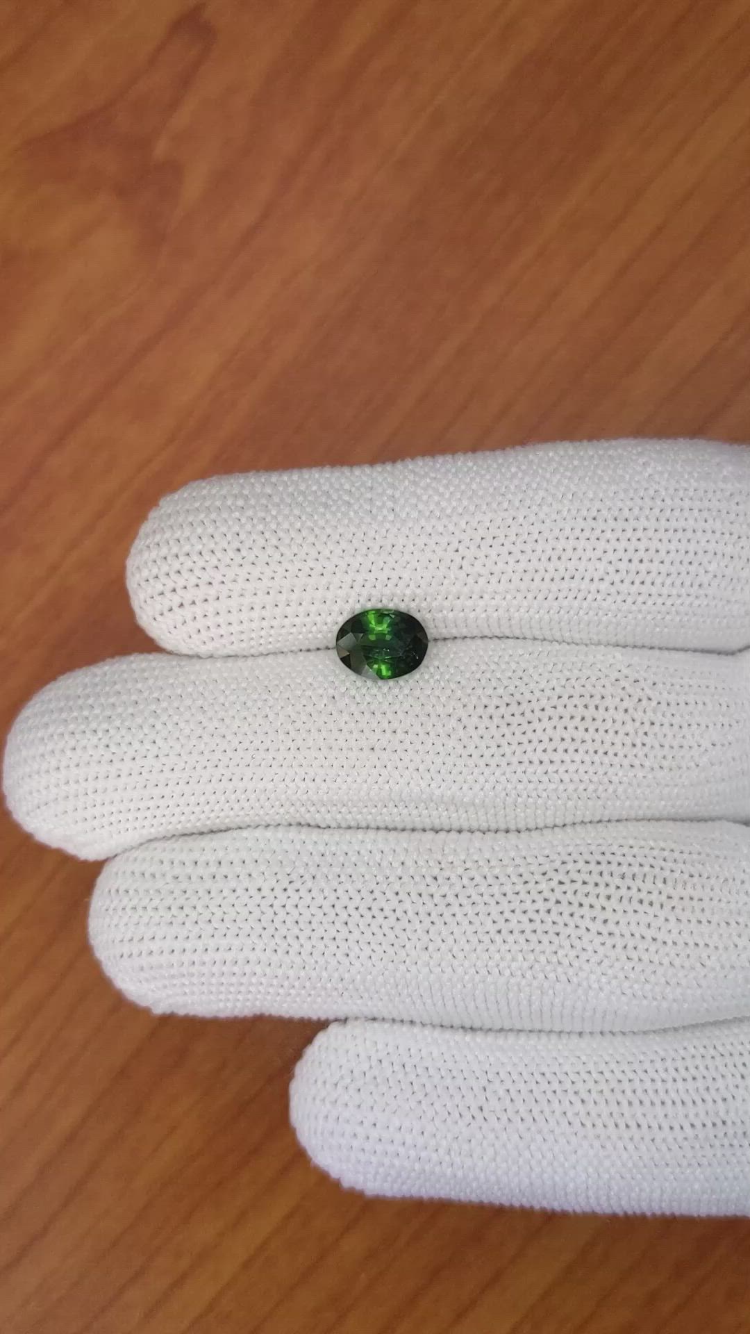 1.66 Ct. Green Sapphire from Madagascar Size Video