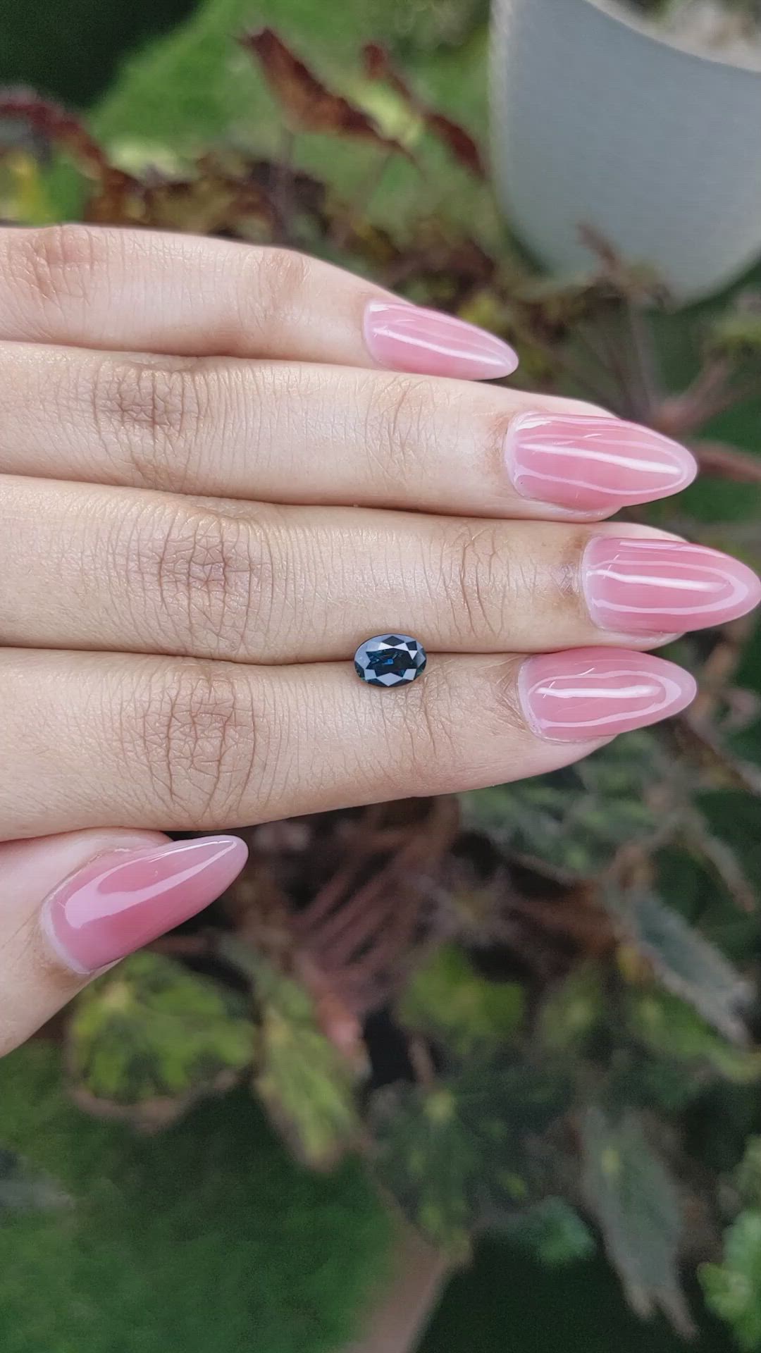 1.14 Ct. Greenish Blue Sapphire from Madagascar Size Video