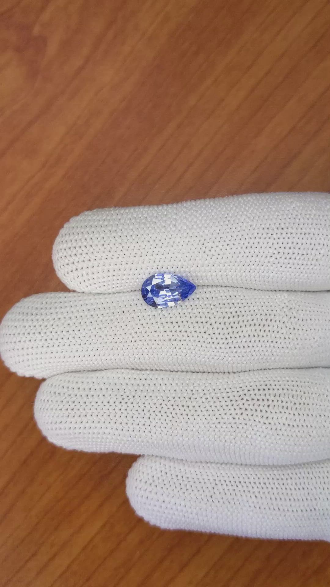 2.06 Ct. Blue Sapphire from Ceylon (Sri Lanka) Size Video