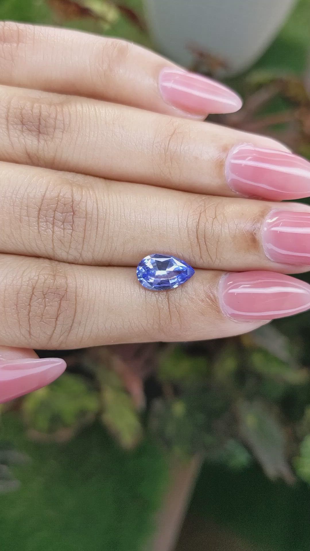 2.06 Ct. Blue Sapphire from Ceylon (Sri Lanka) Size Video