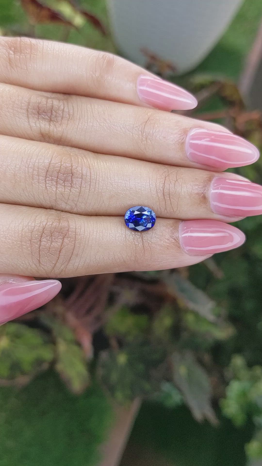 1.53 Ct. Blue Sapphire from Ceylon (Sri Lanka) Size Video