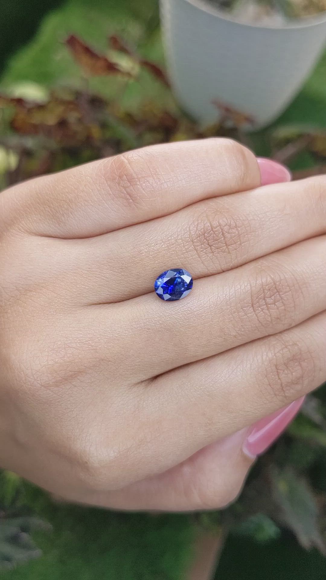 1.53 Ct. Blue Sapphire from Ceylon (Sri Lanka) Size Video